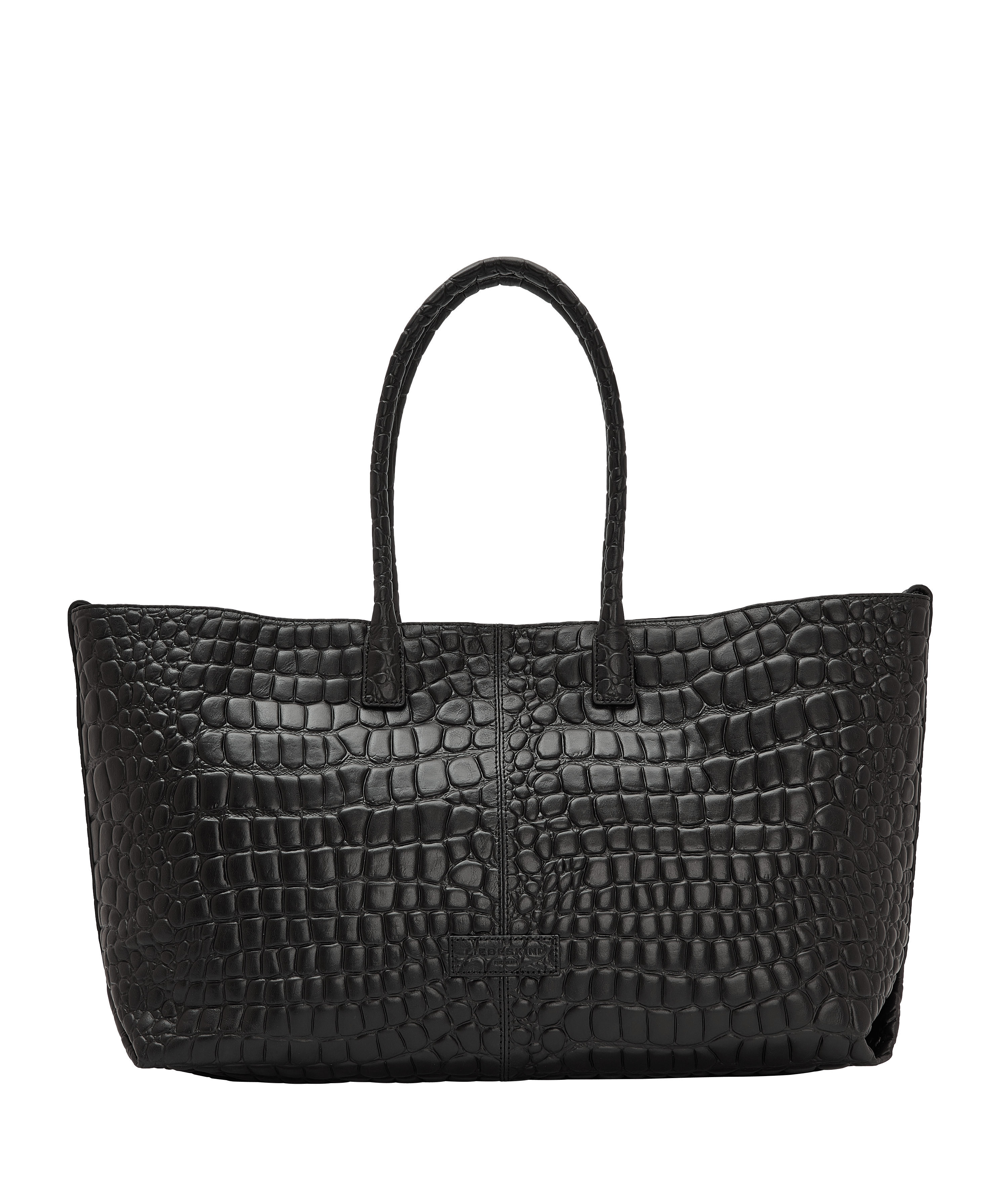 Croco Chelsea Shopper L - Black | LIEBESKIND BERLIN
