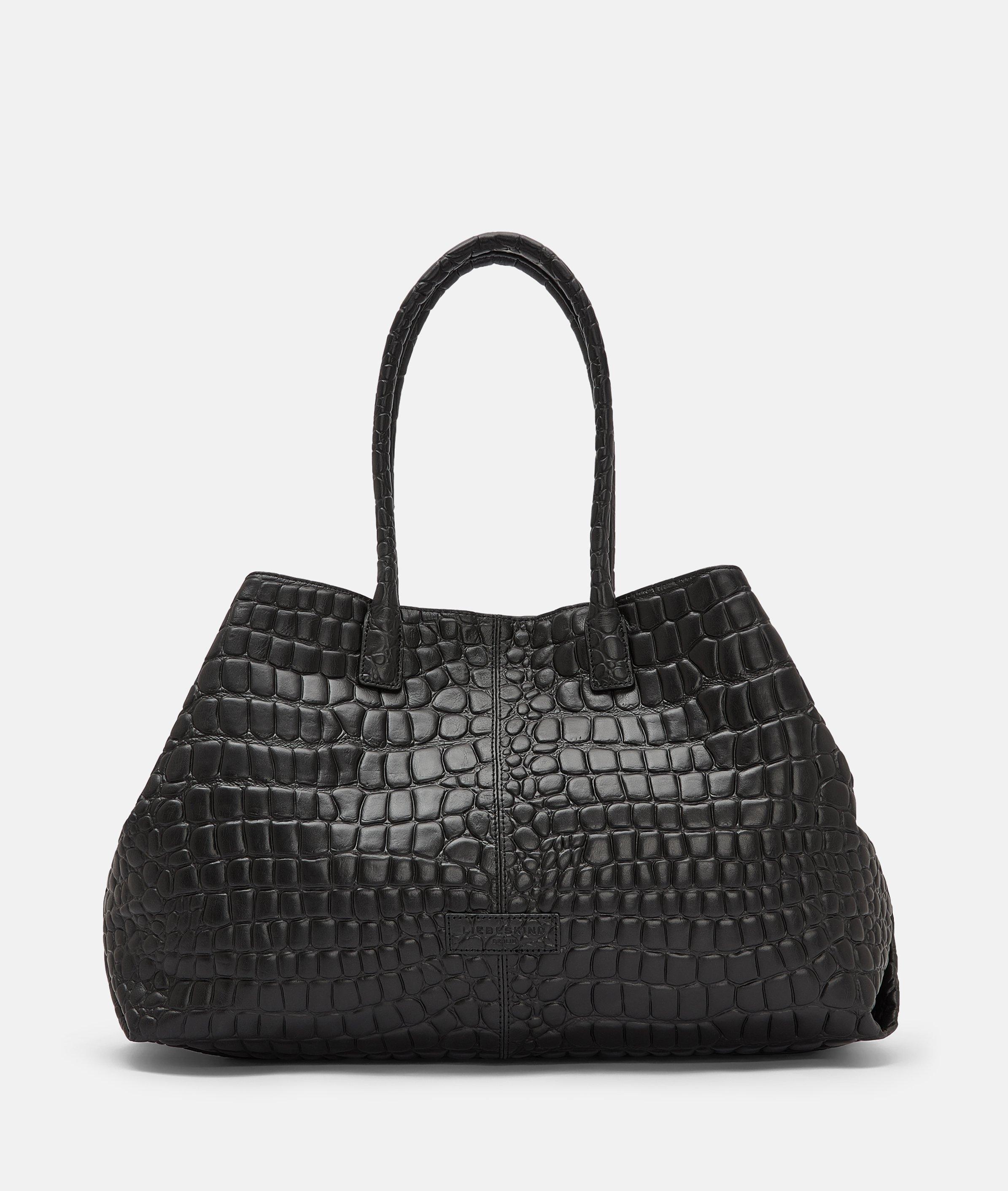 Chelsea Croco Shopper L - black | LIEBESKIND BERLIN