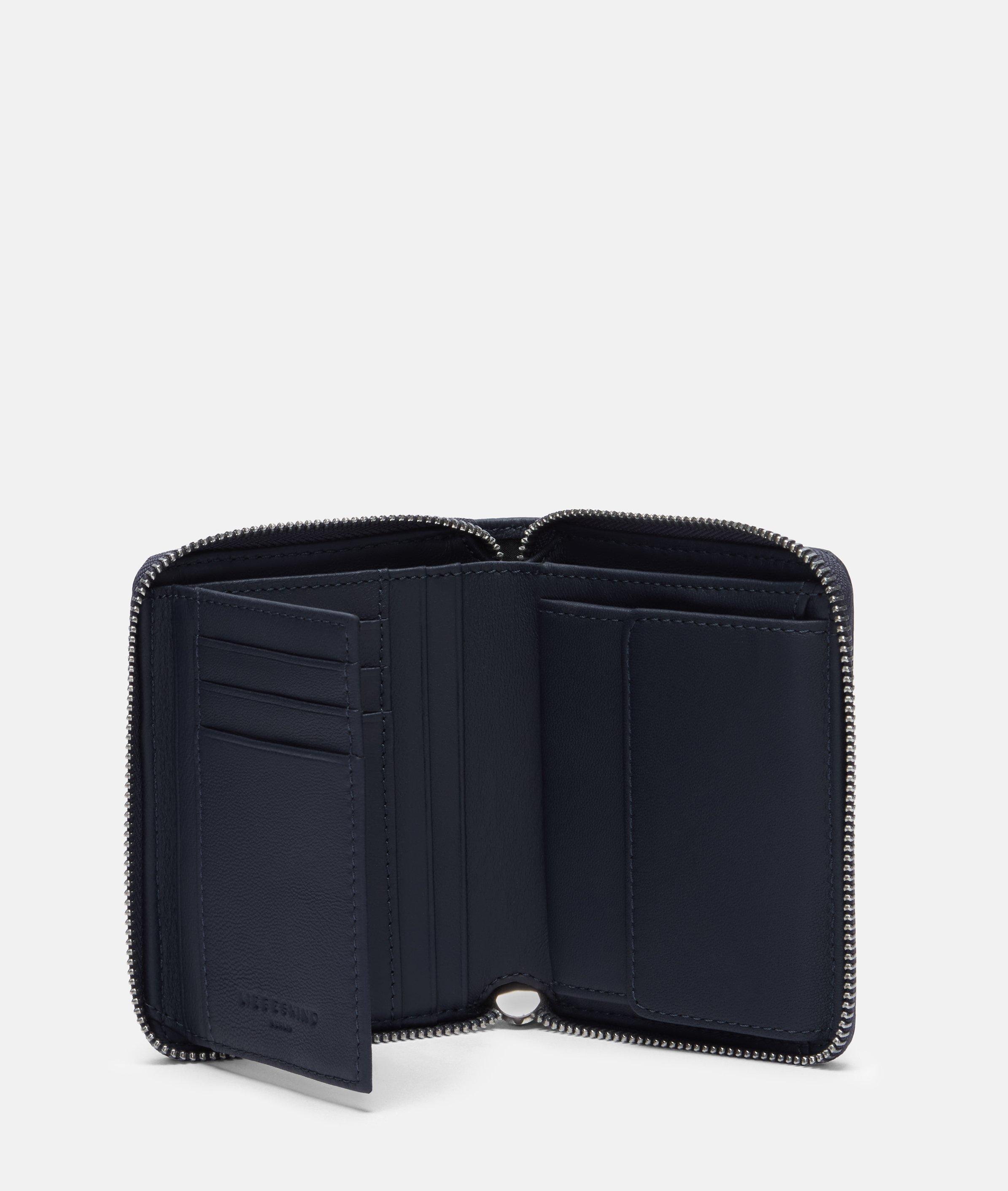 Conny Geldbörse M in blau, braun & olive