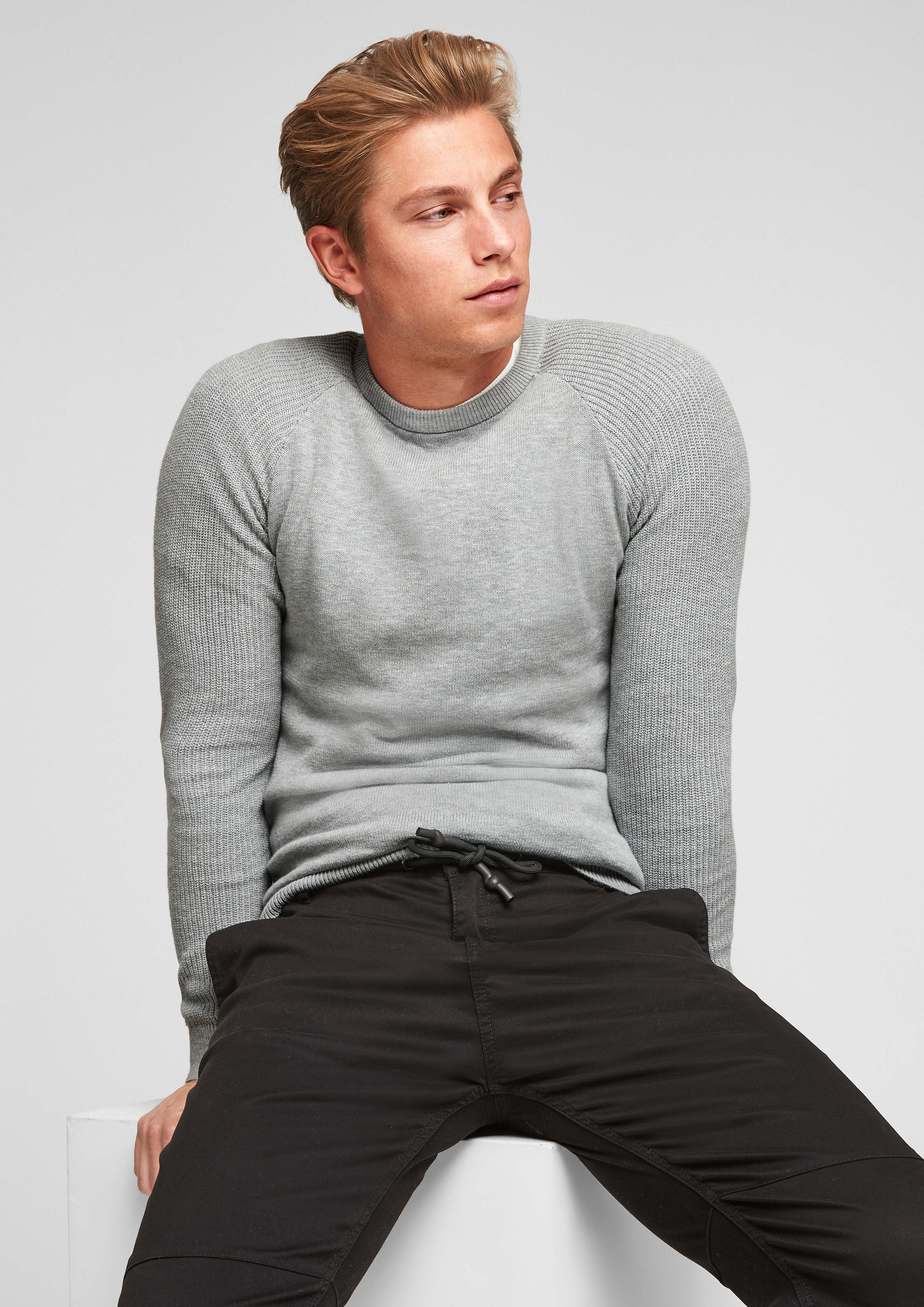 s.Oliver Raglanpulli aus Strukturstrick