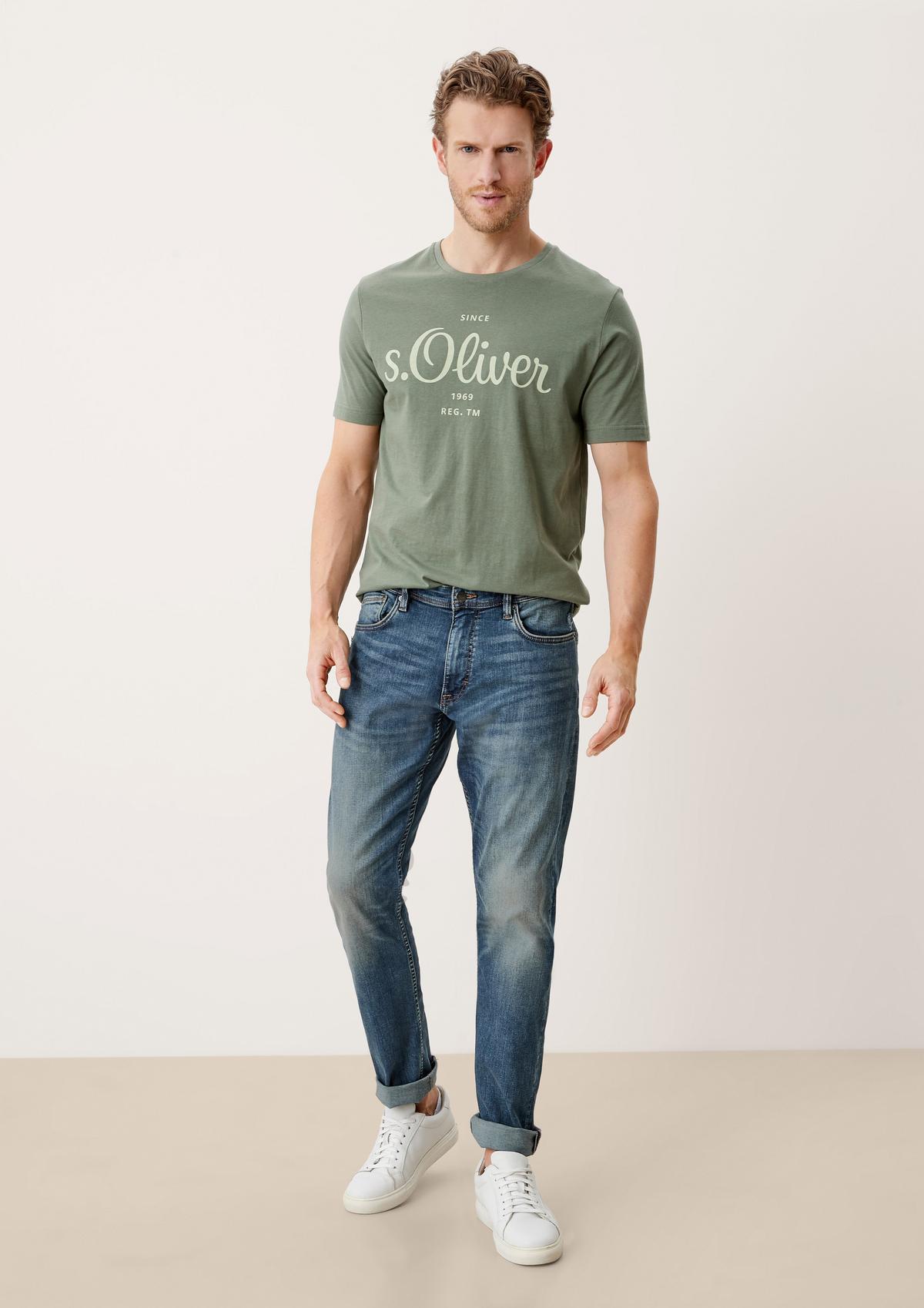 s.Oliver Slim: jeans hlače obrabljenega videza
