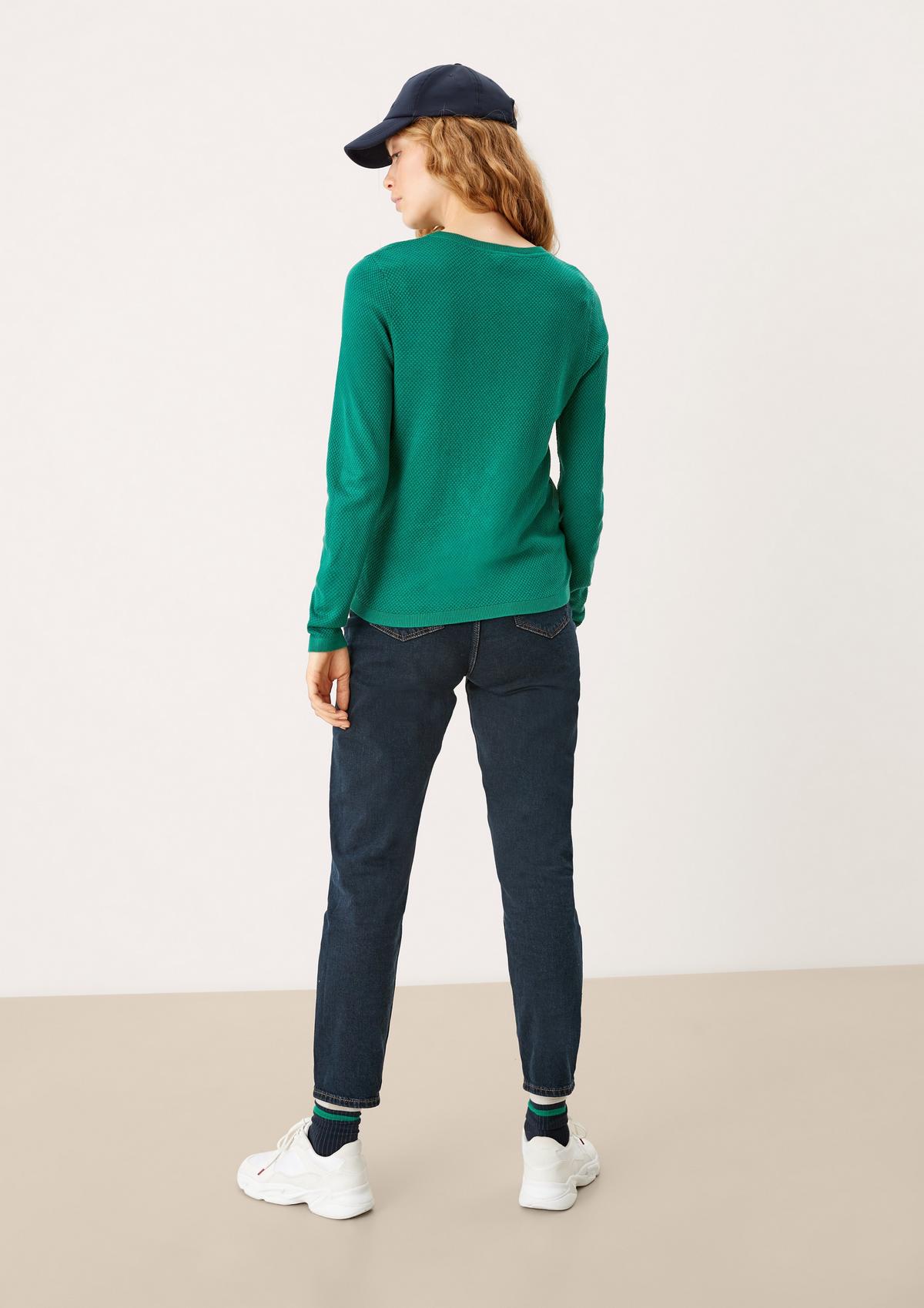 s.Oliver Jumper with a waffle piqué texture