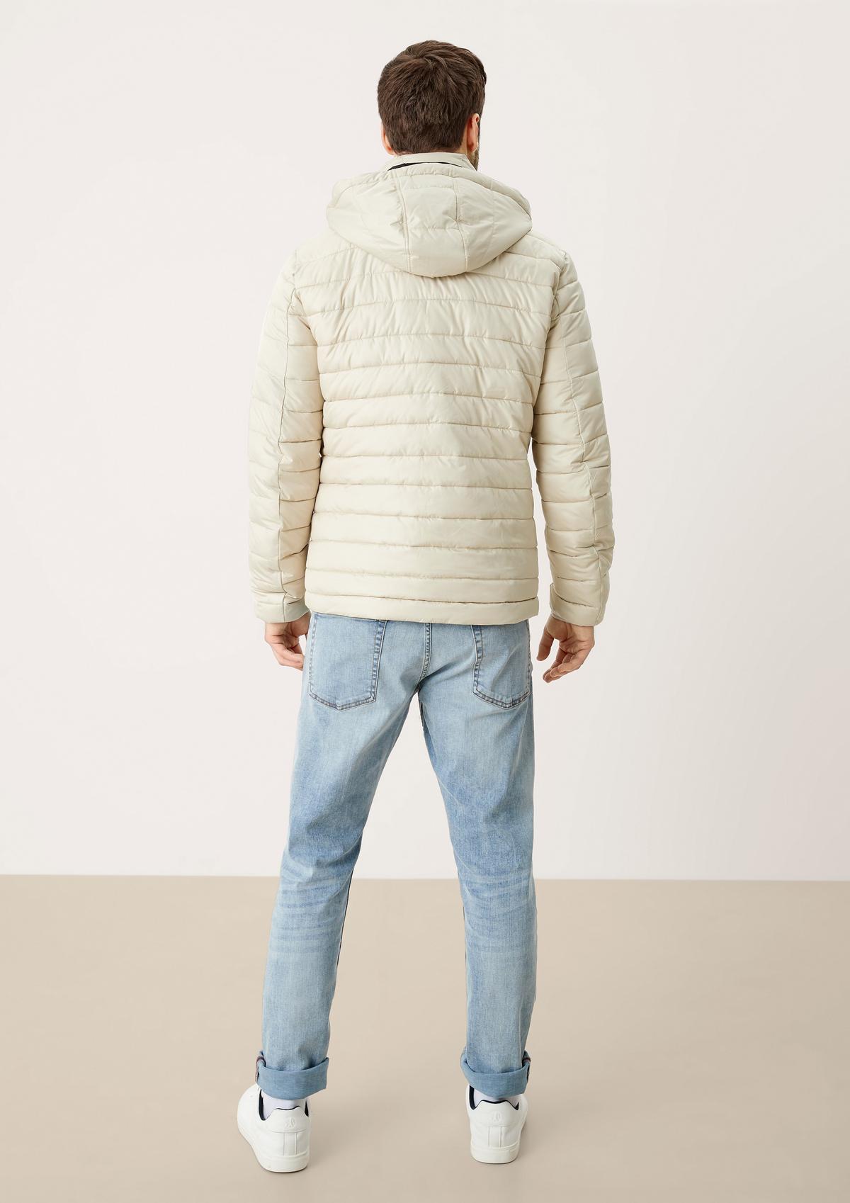 s.Oliver Quilted jacket with contrast detail