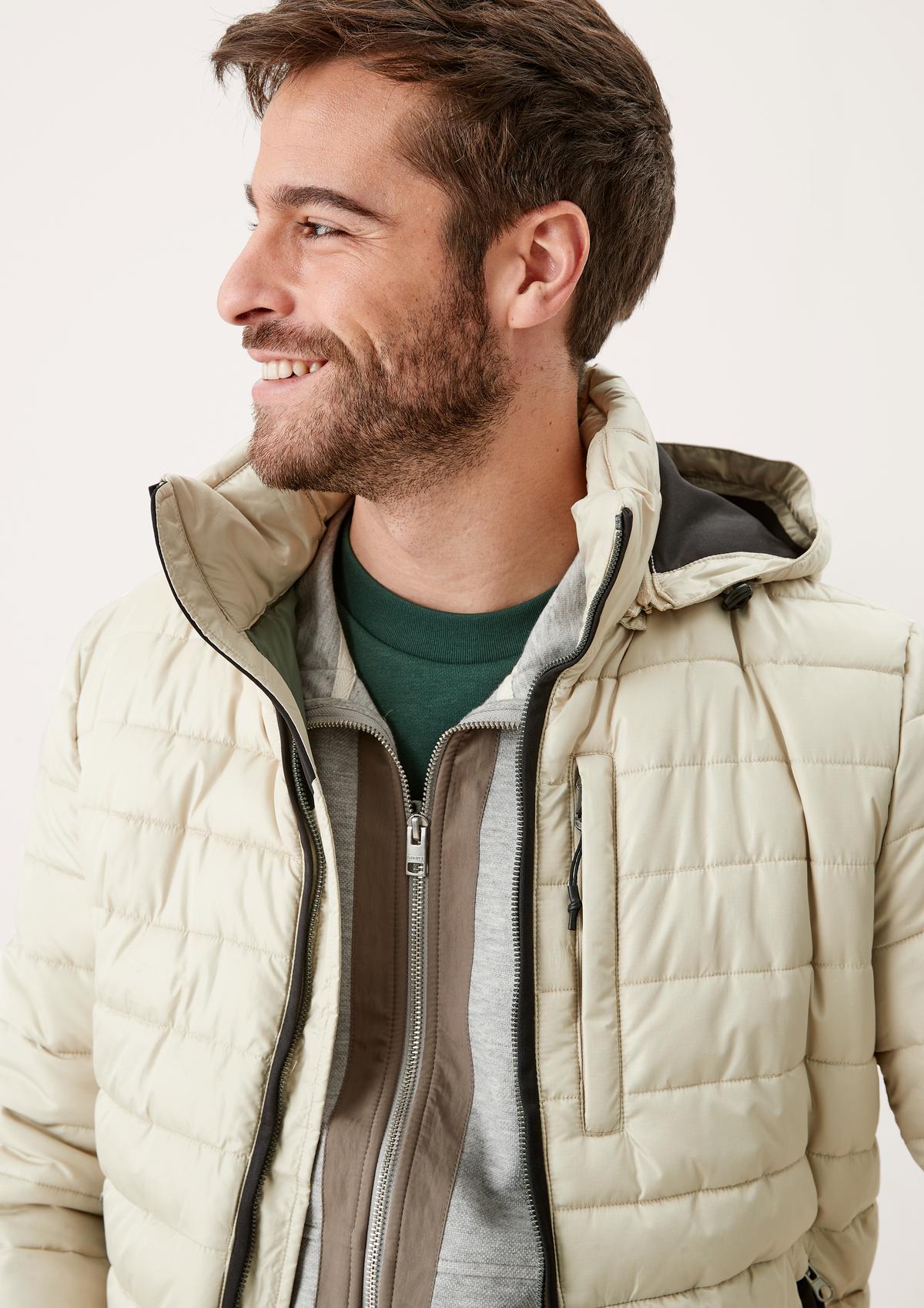 s.Oliver Quilted jacket with contrast detail
