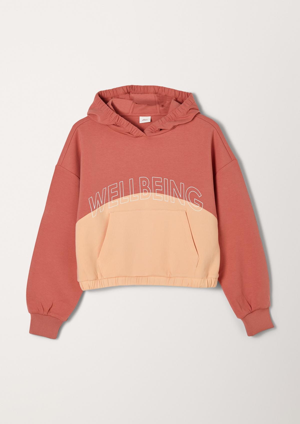 s.Oliver Hooded sweatshirt in a boxy look