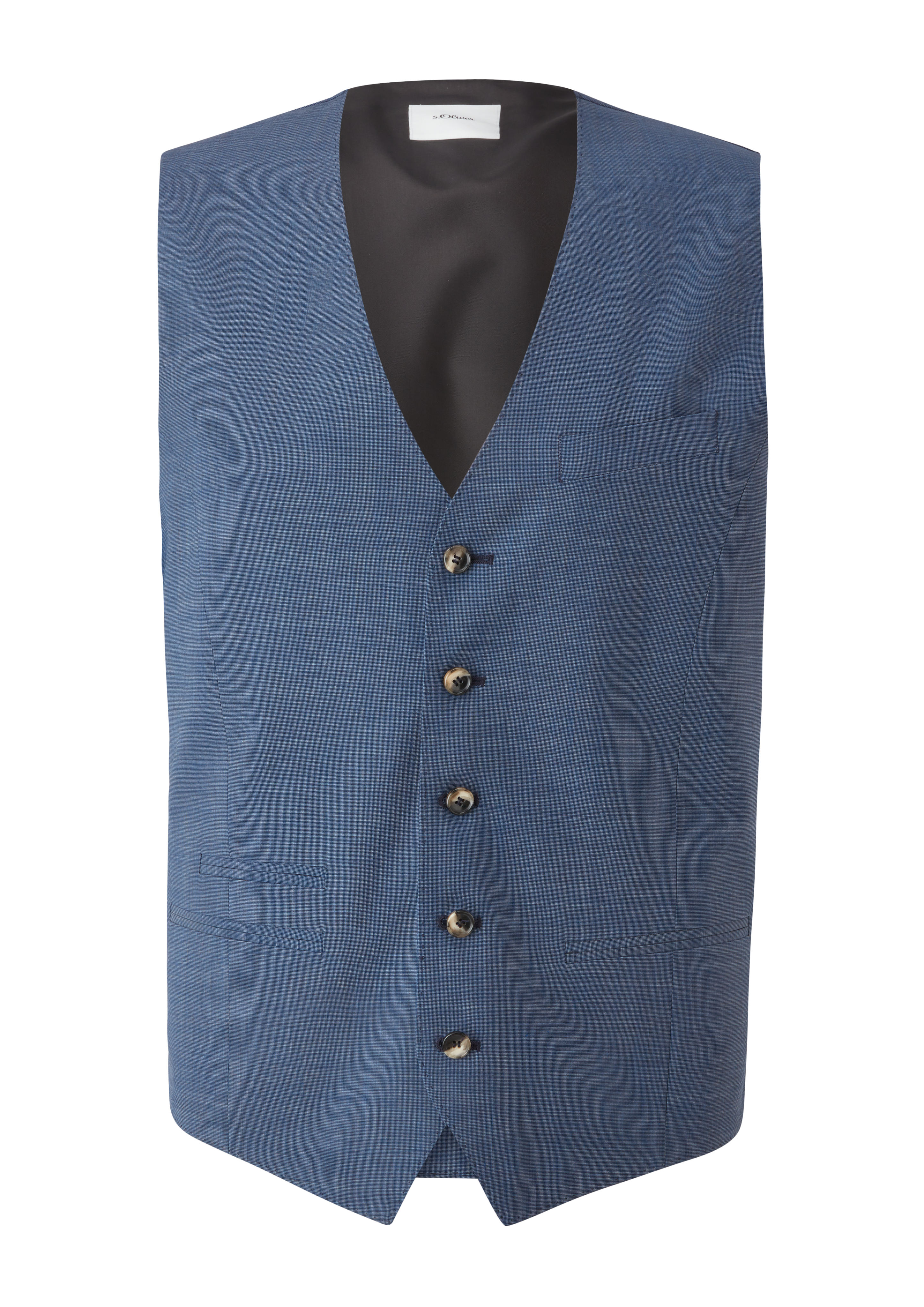 s.Oliver Slim: Weste im klassischen Stil