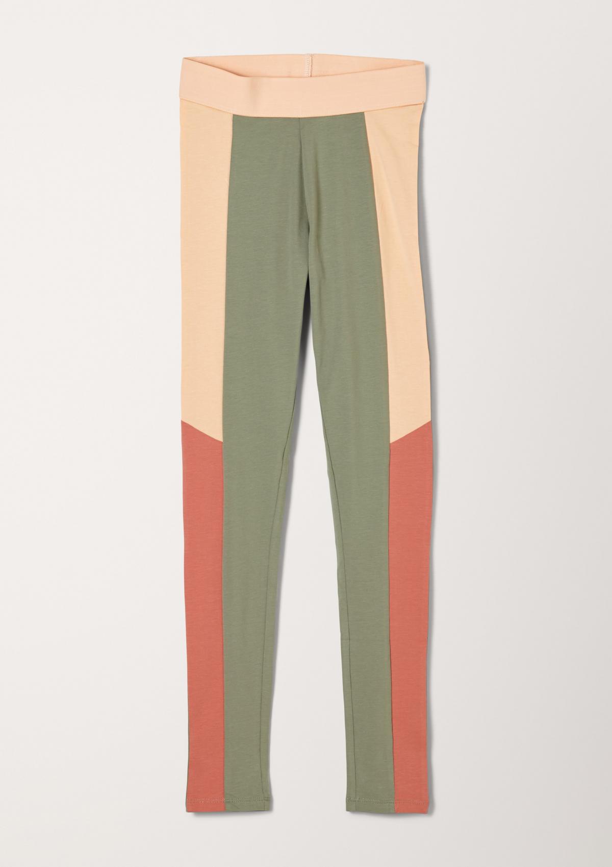 s.Oliver Slim: leggings with colour blocking