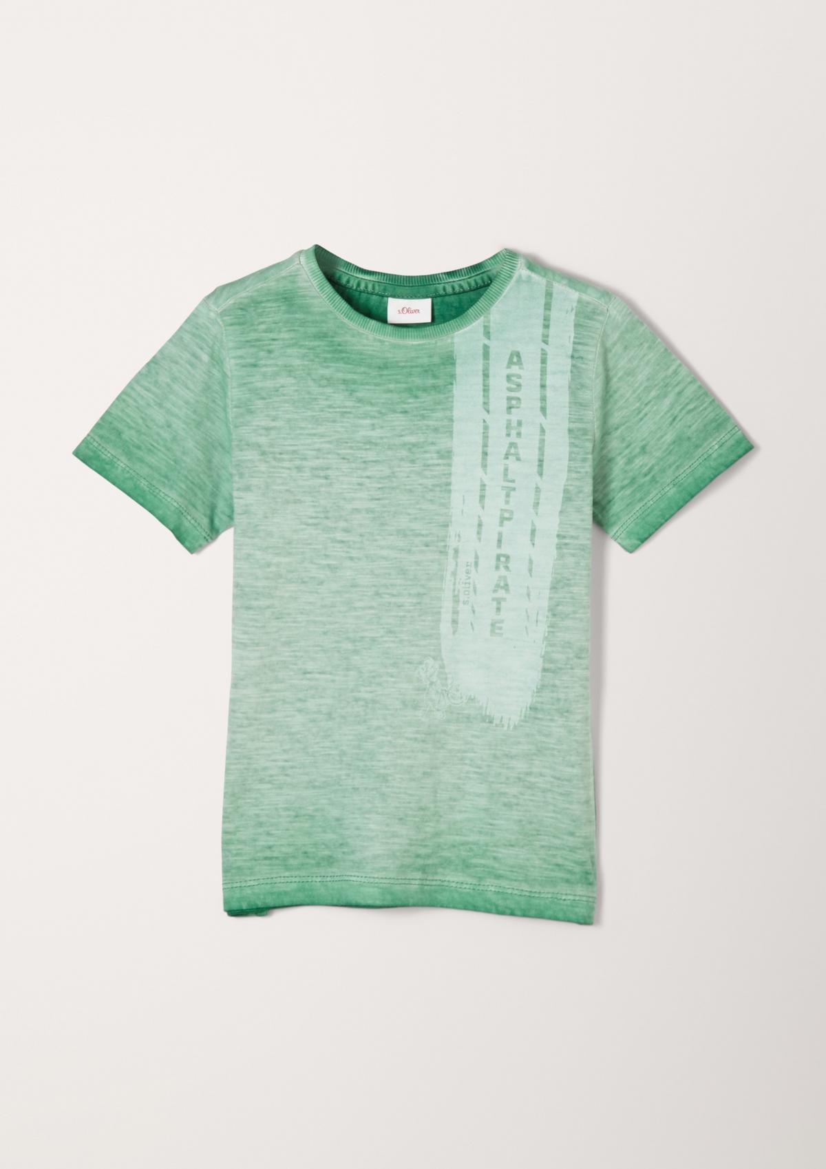s.Oliver T-shirt à effet teint en pièce