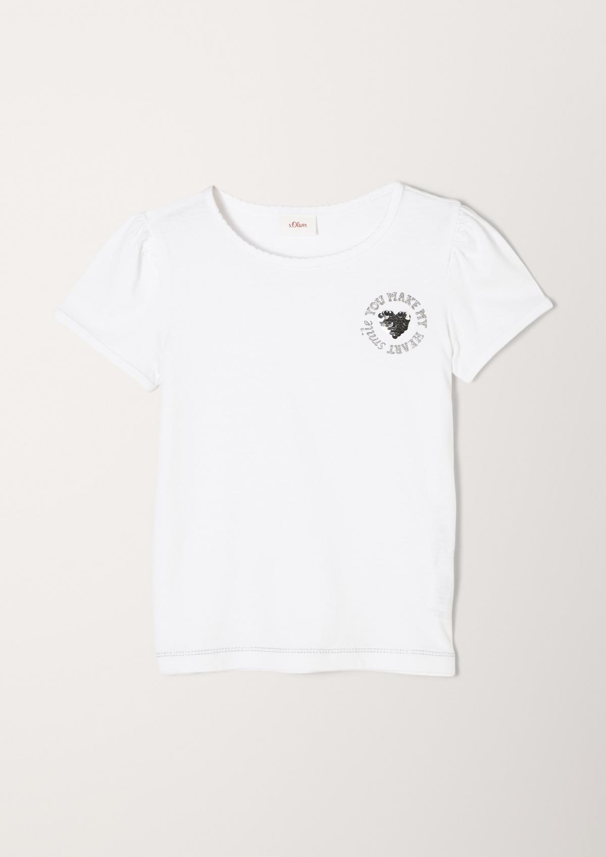 s.Oliver T-Shirt mit Pailletten-Detail