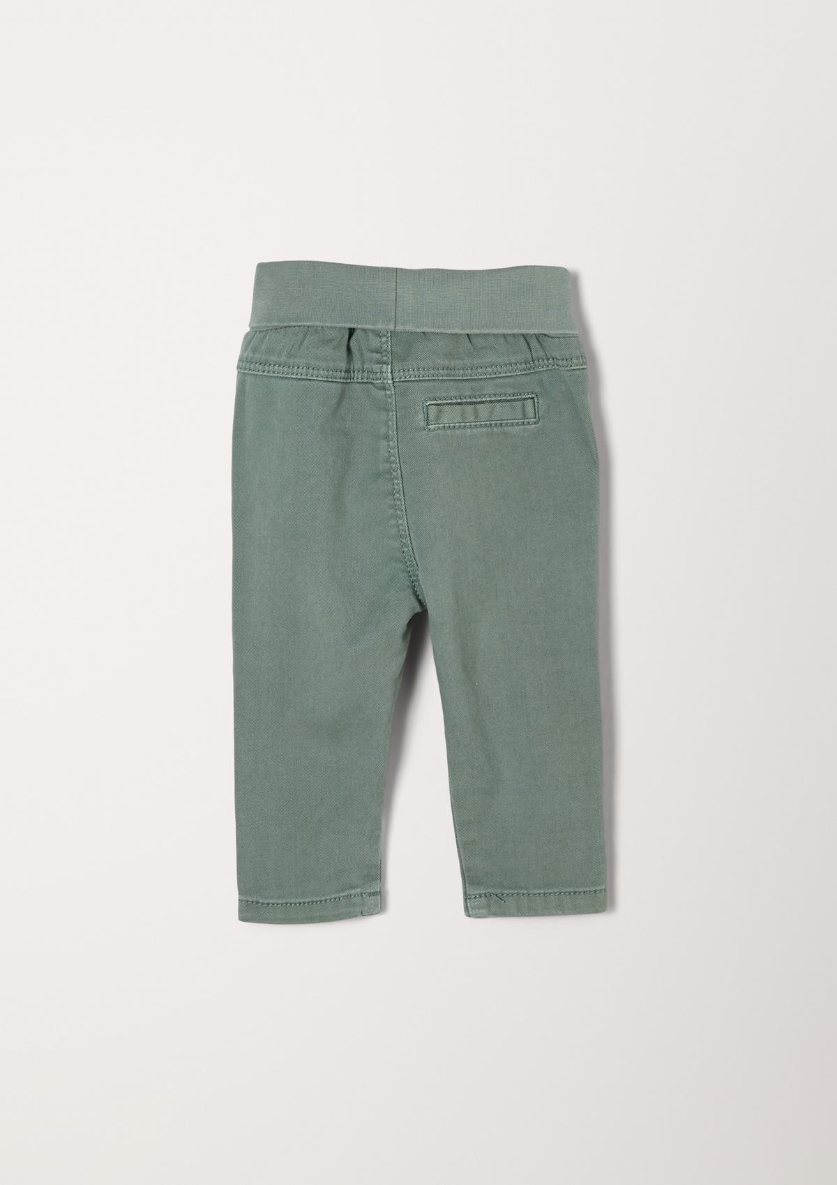 s.Oliver Trousers with a turn-down waistband