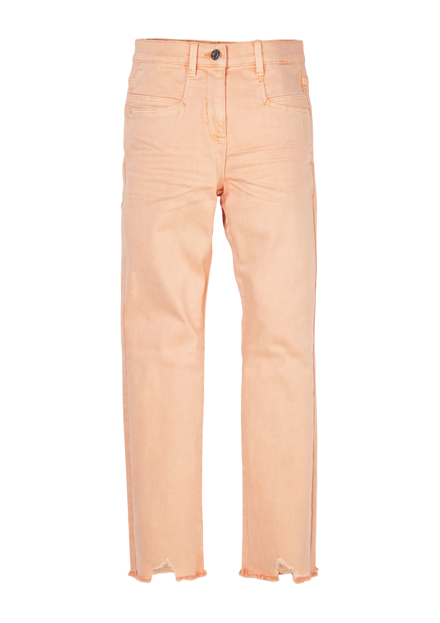 s.Oliver - Jeans mit ausgefranstem Saum, Mädchen, Orange