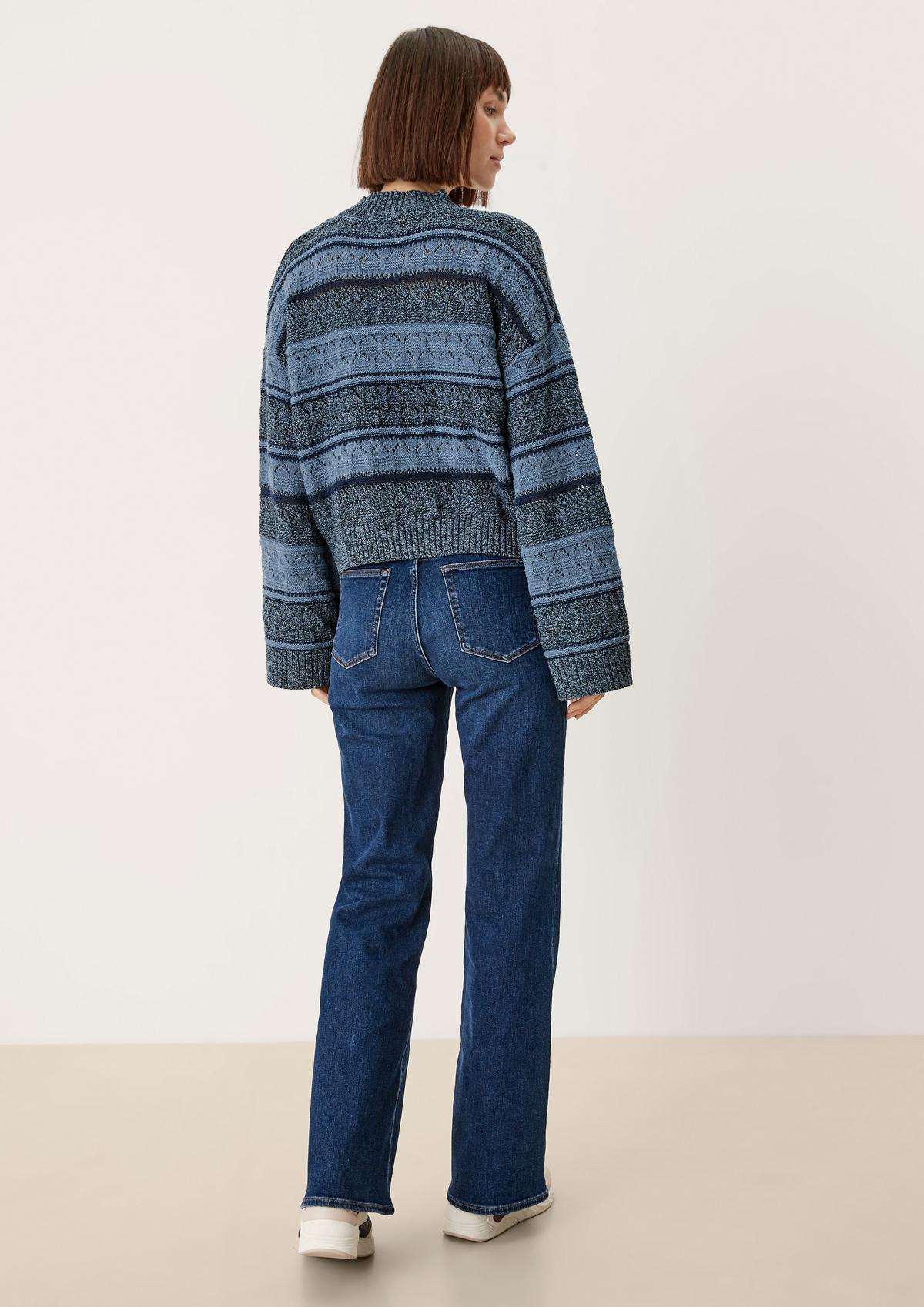 s.Oliver Knitted jumper with trumpet sleeves