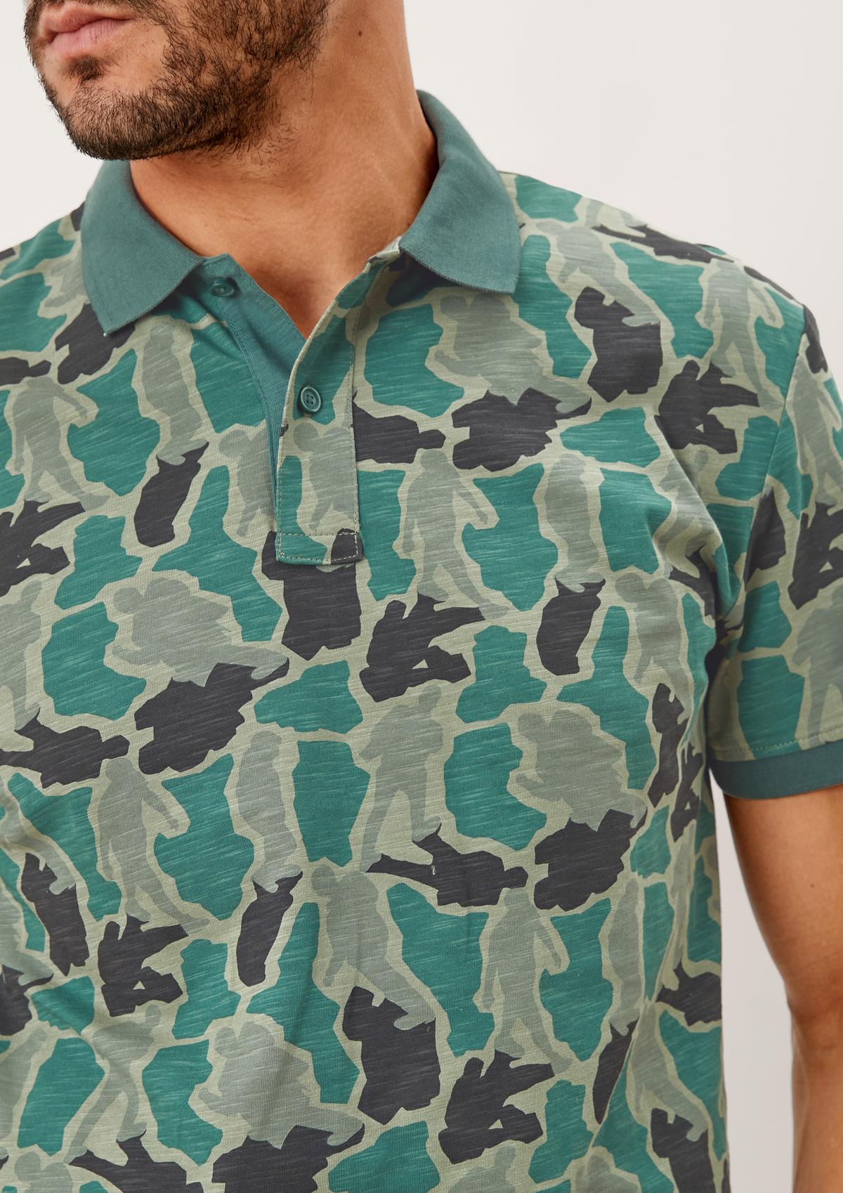 s.Oliver Camouflage polo shirt