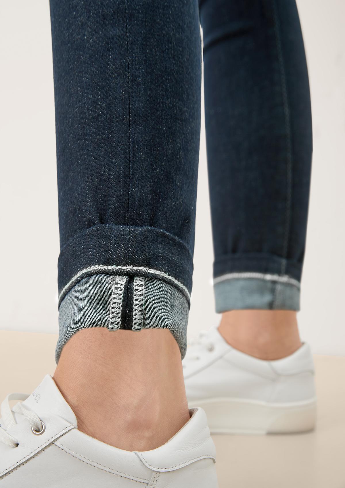 s.Oliver Skinny: Jeans mit Sattelbund