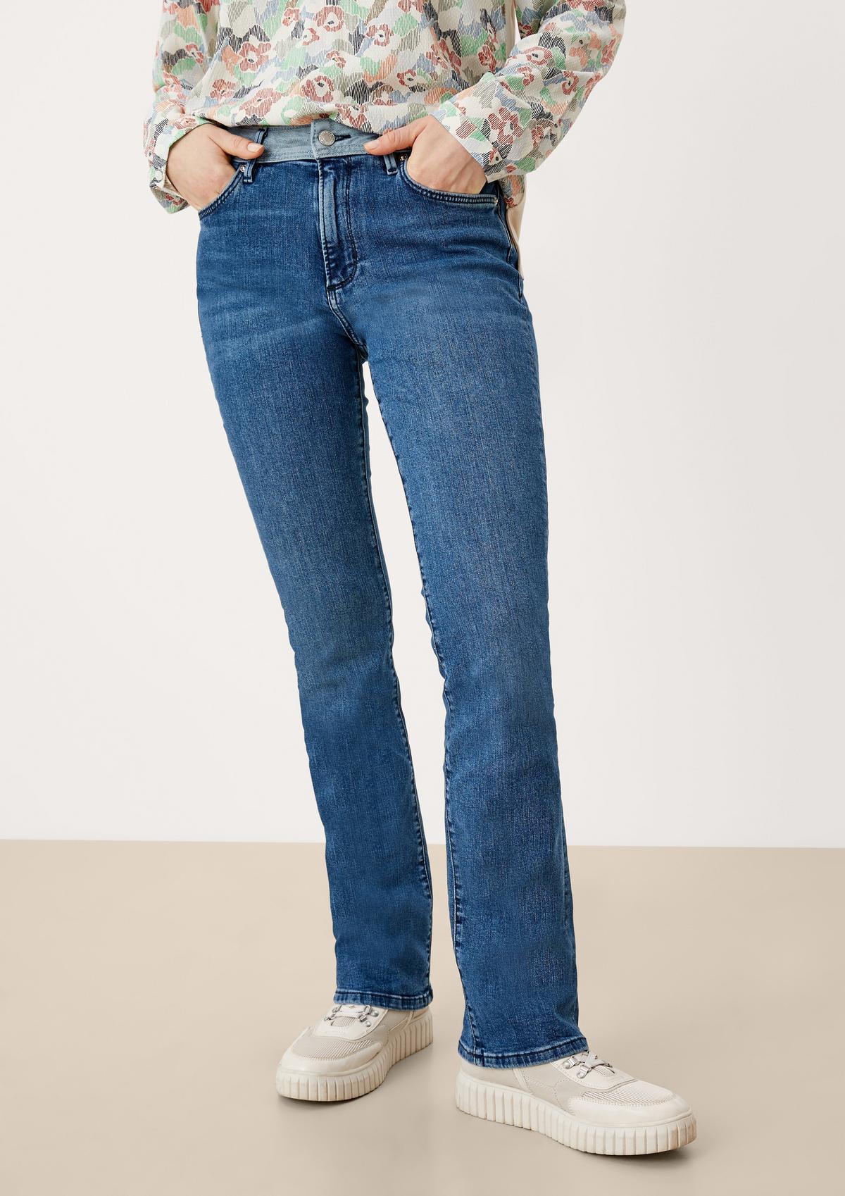 s.Oliver Slim: Bootcut leg-Jeans