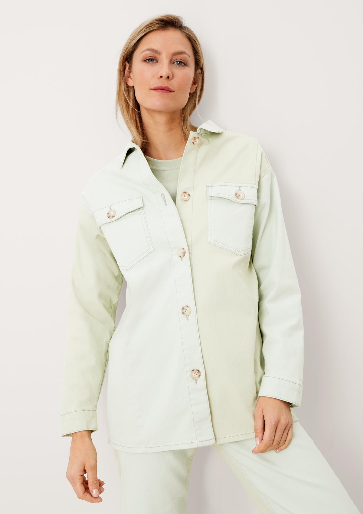 s.Oliver Shirt jacket with colour blocking