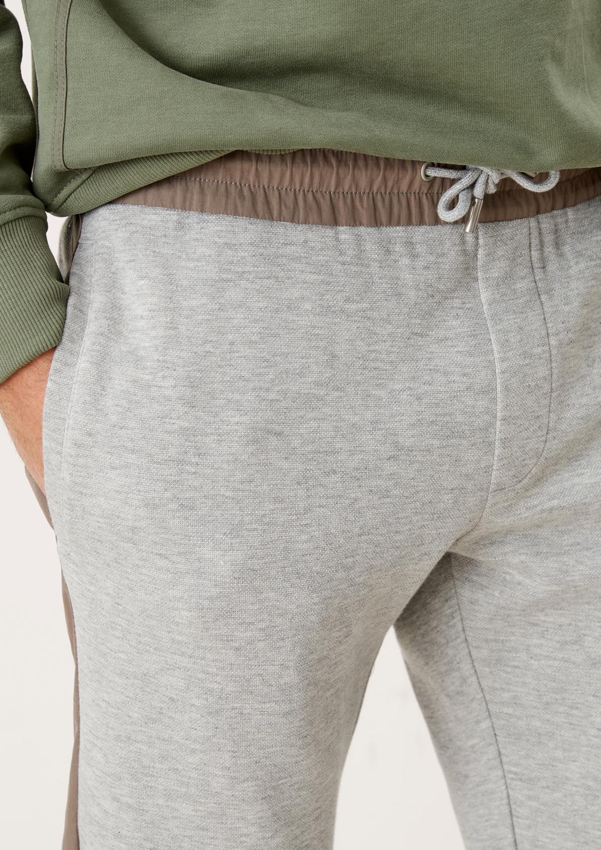 s.Oliver Regular: jogger pants met nylon details