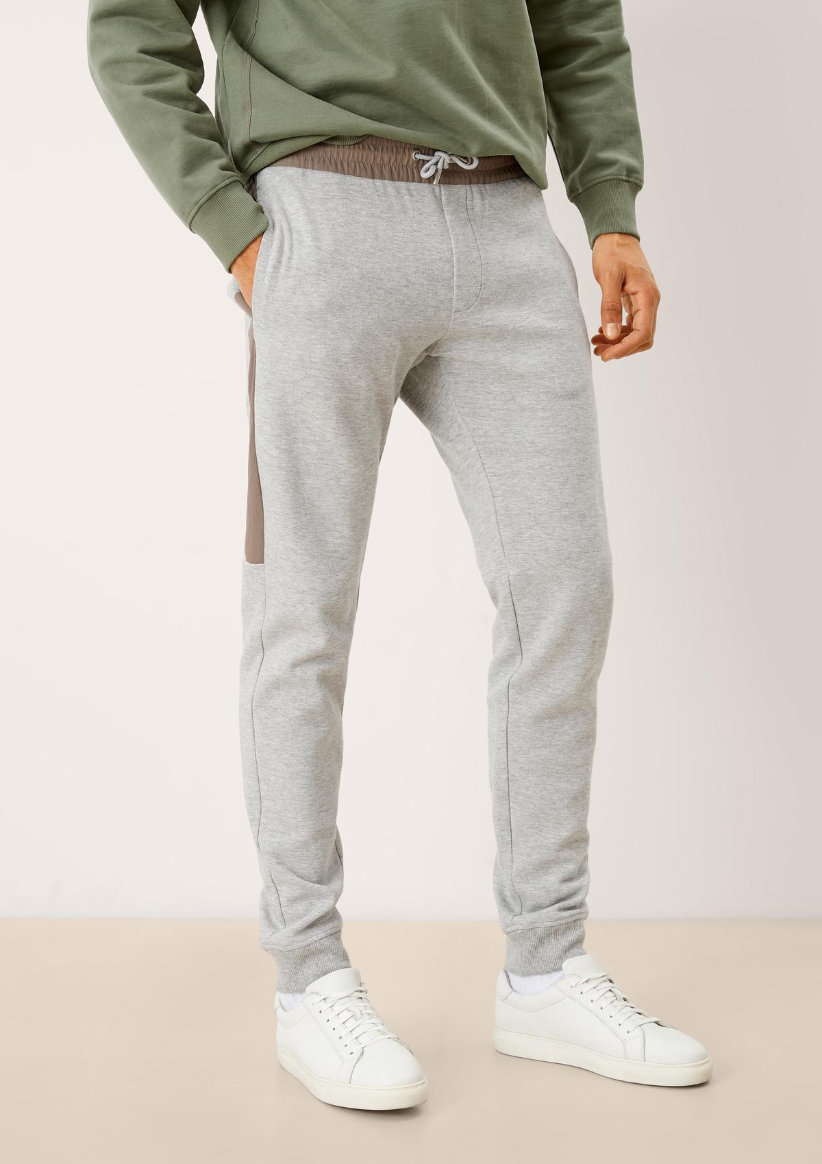 s.Oliver Regular: jogger pants met nylon details