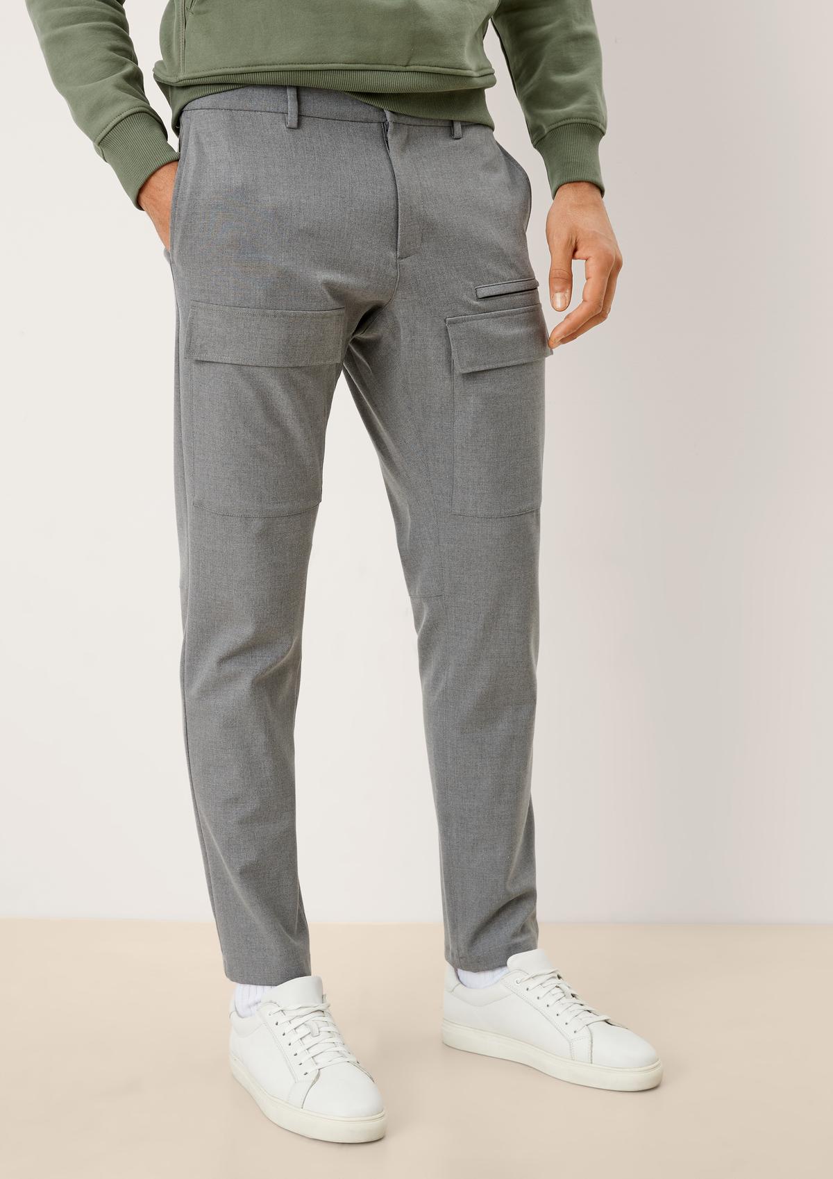 Slim: chinos with flap pockets