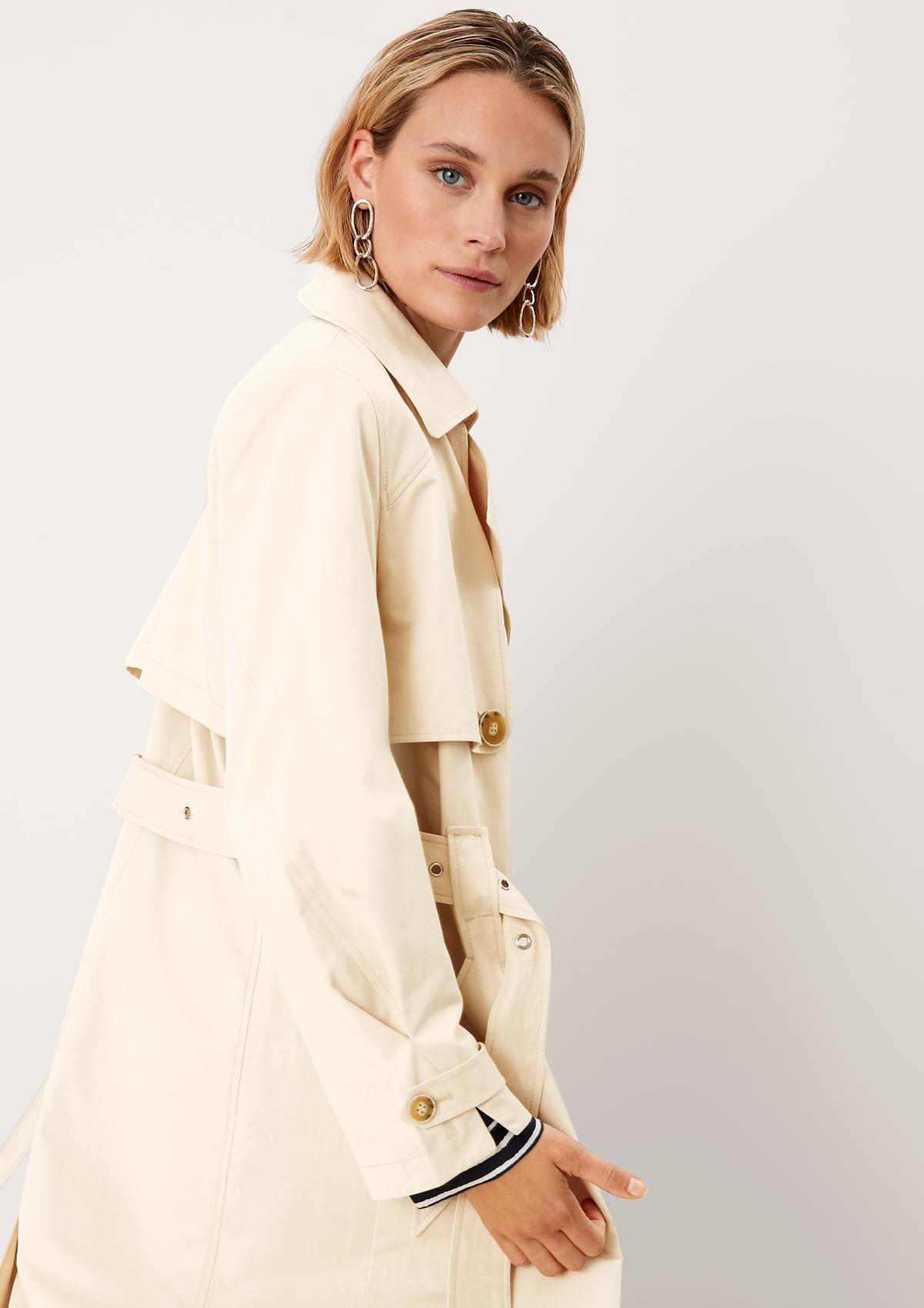 s.Oliver Cotton blend trench coat