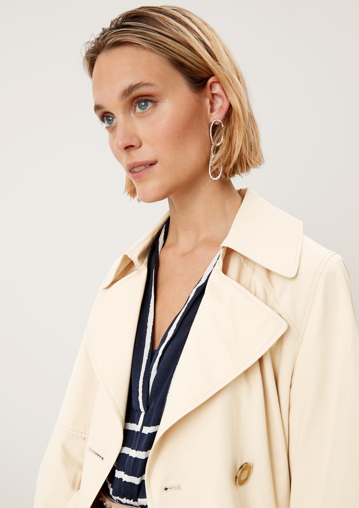 s.Oliver Cotton blend trench coat