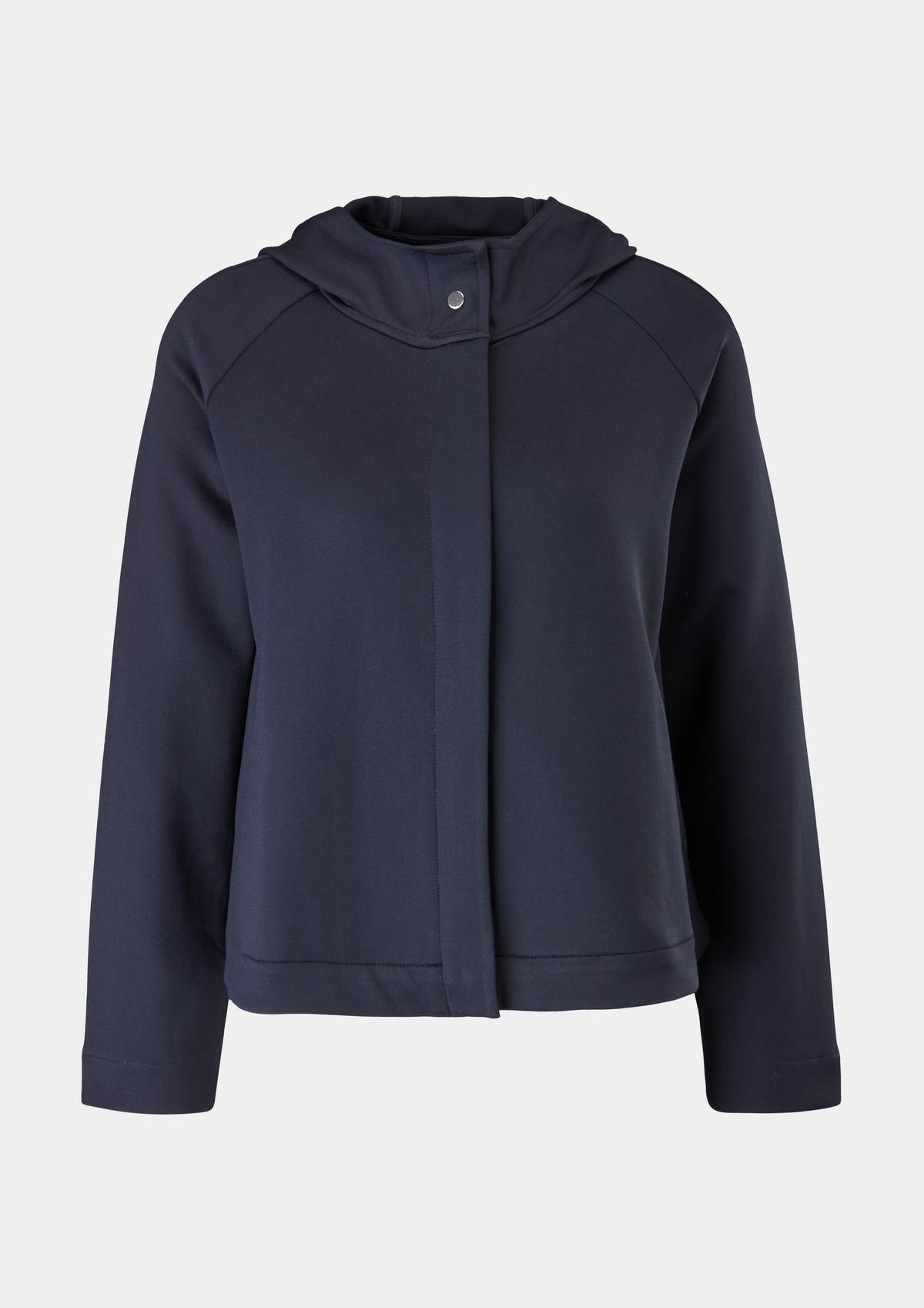 s.Oliver Cropped hooded jacket in a loose fit
