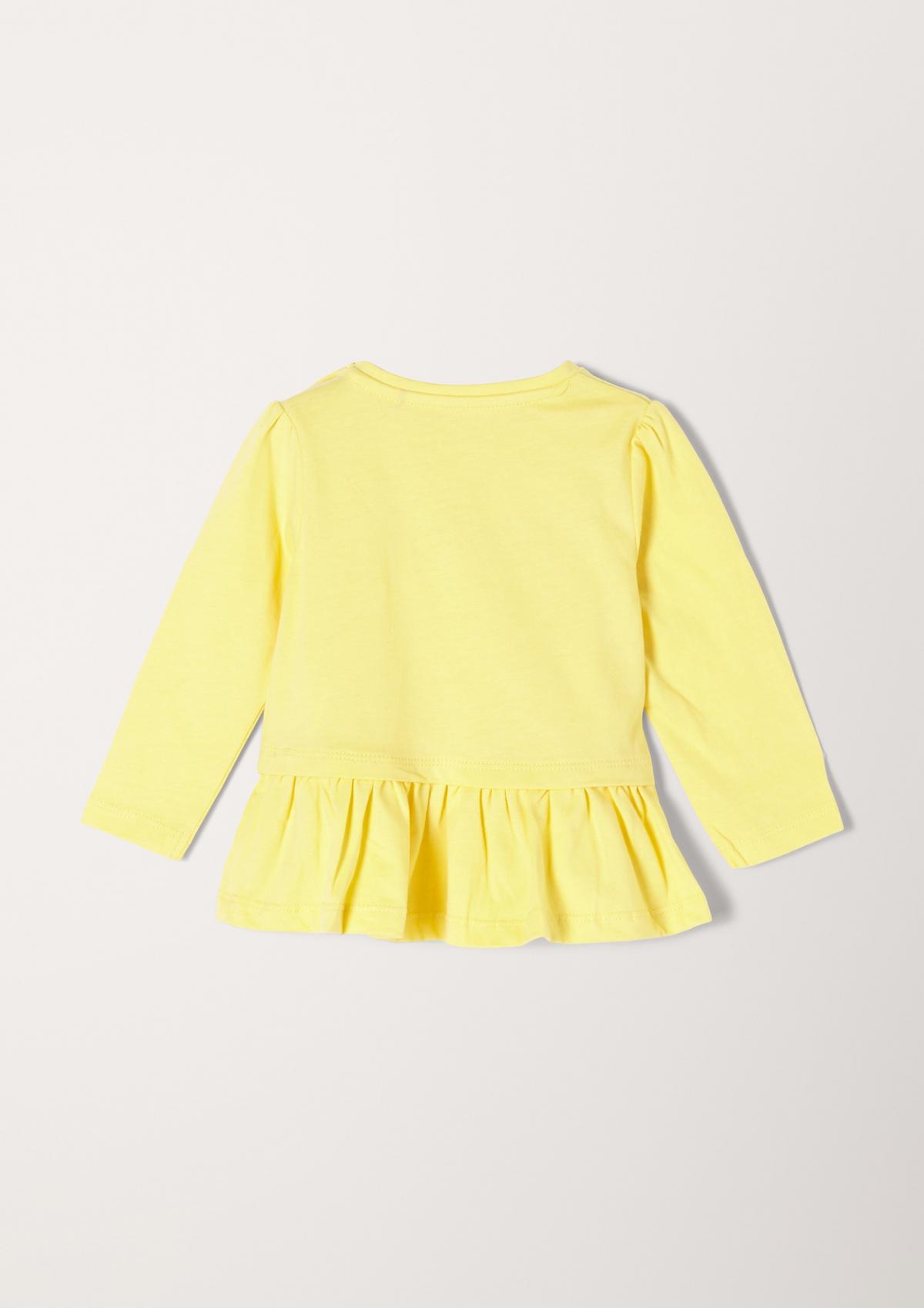 s.Oliver Cotton T-shirt with peplum