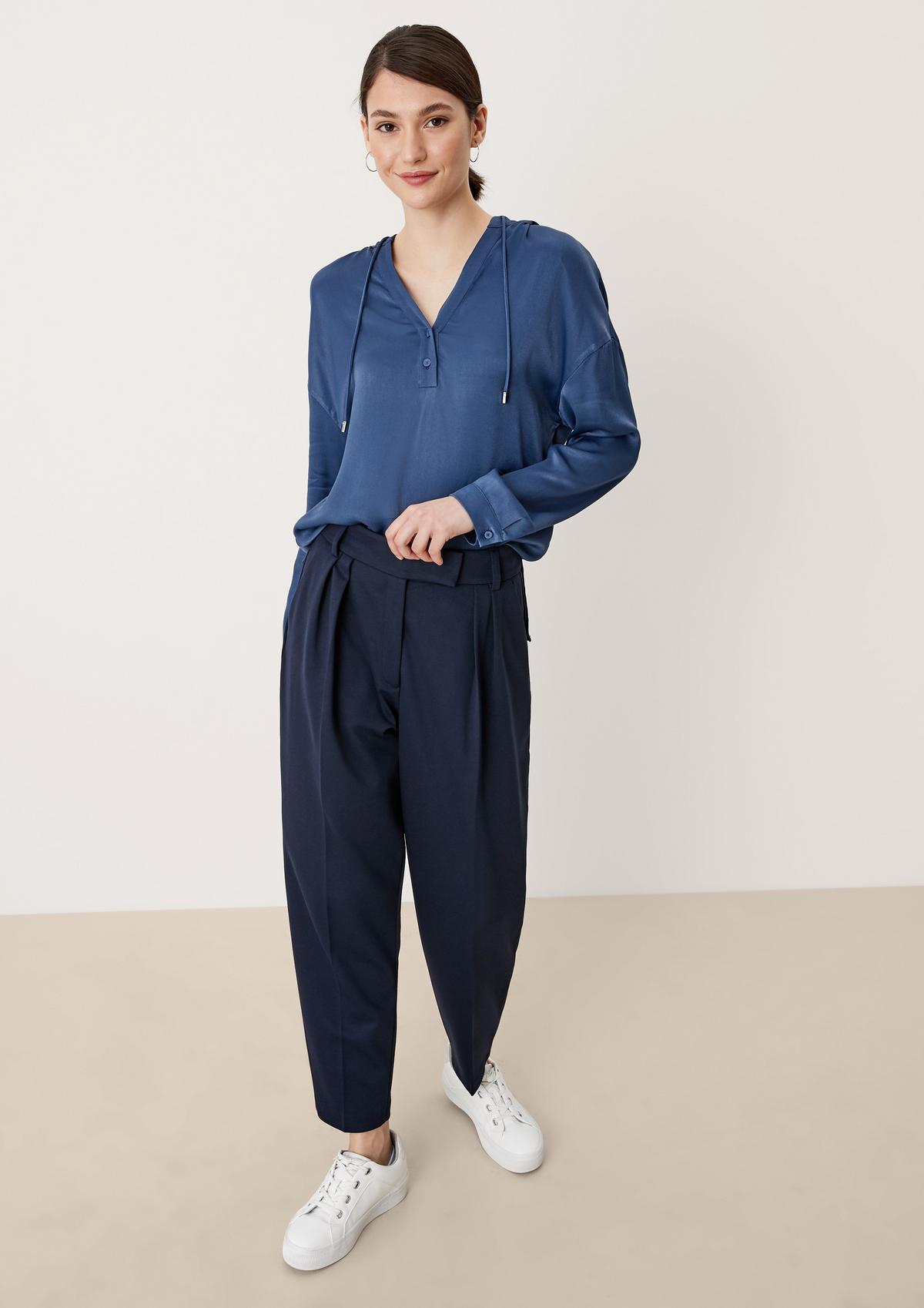 s.Oliver Regular: Trousers with waist pleats