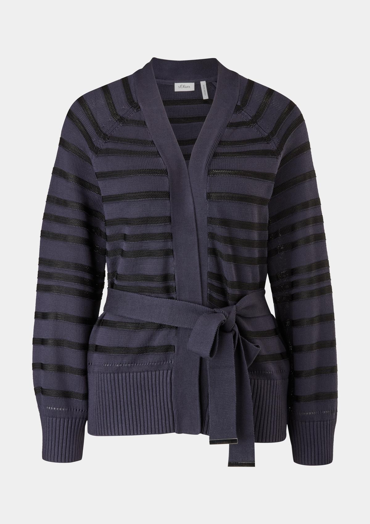 s.Oliver Cardigan with striped pattern