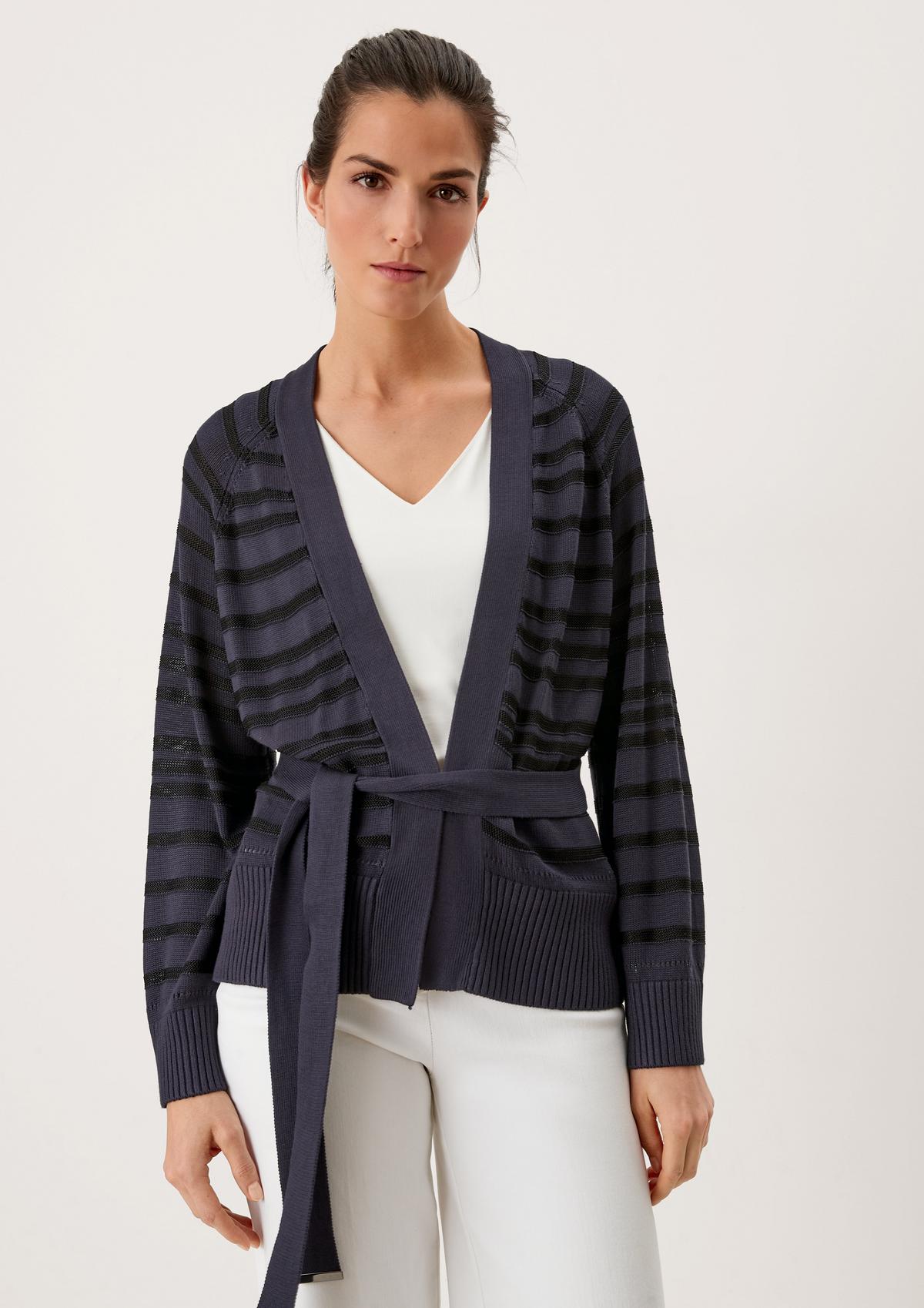 s.Oliver Cardigan with striped pattern