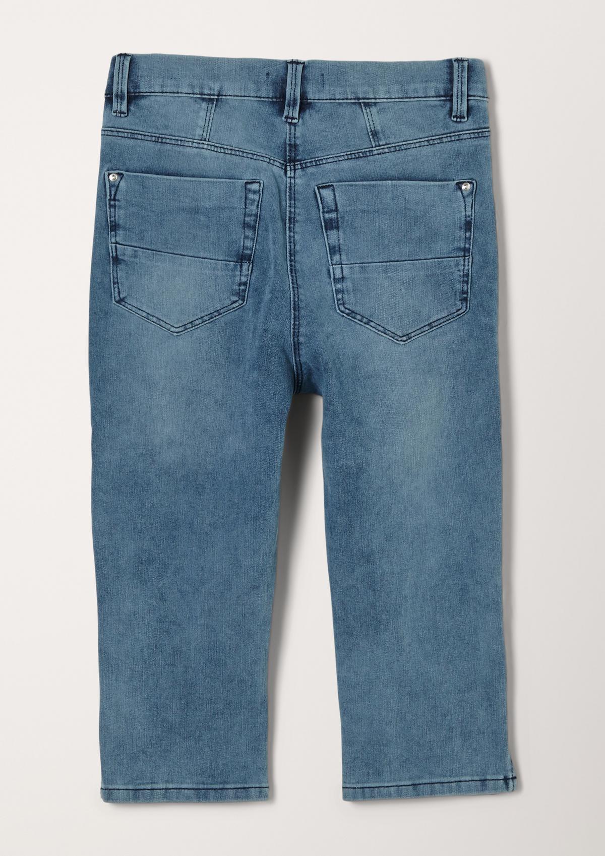 s.Oliver Skinny: kapri jeans hlače s pasom