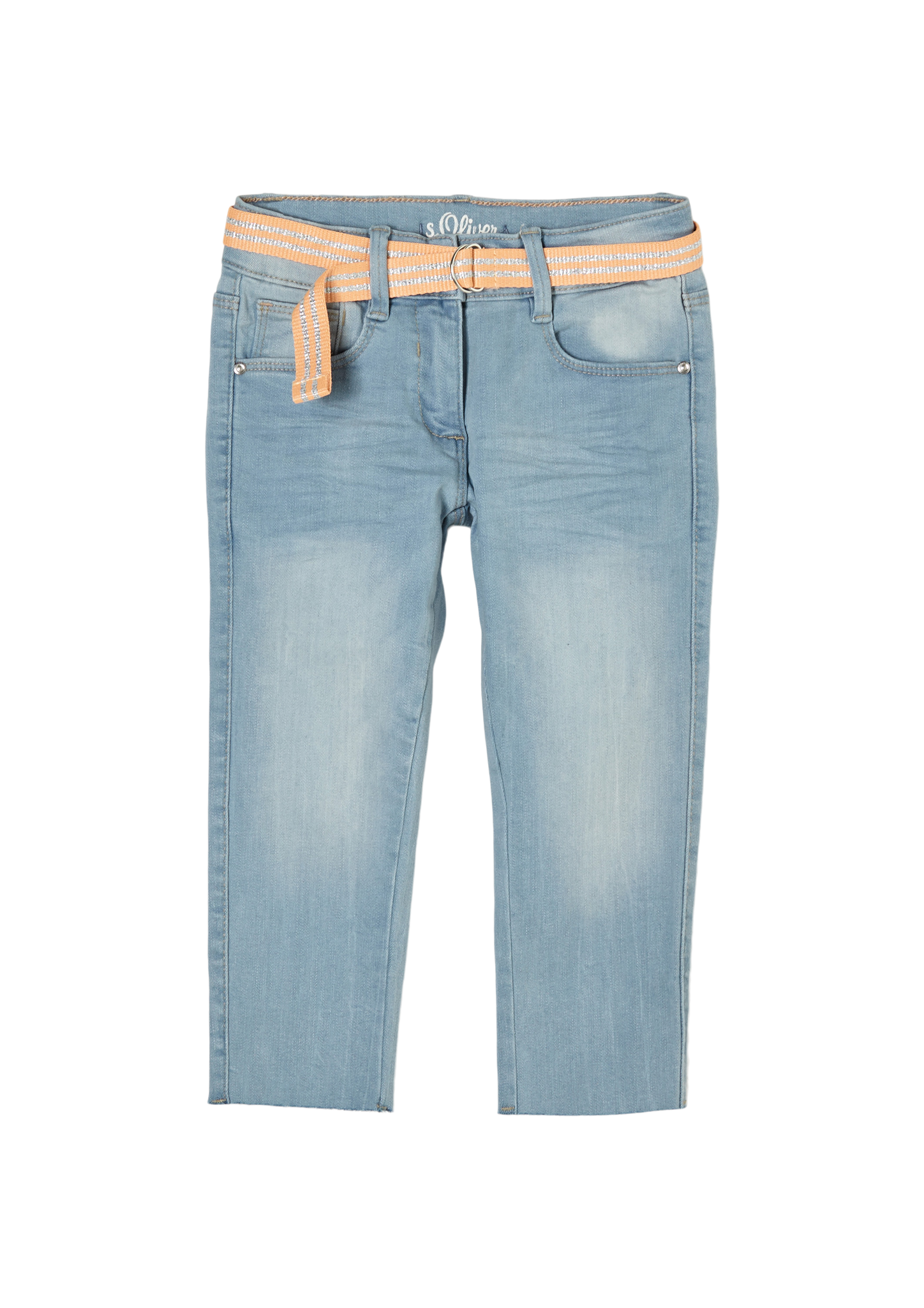 s.Oliver - Cropped-Jeans Skinny Kathy / Slim Fit / Mid Rise / Skinny Leg, Kinder, blau