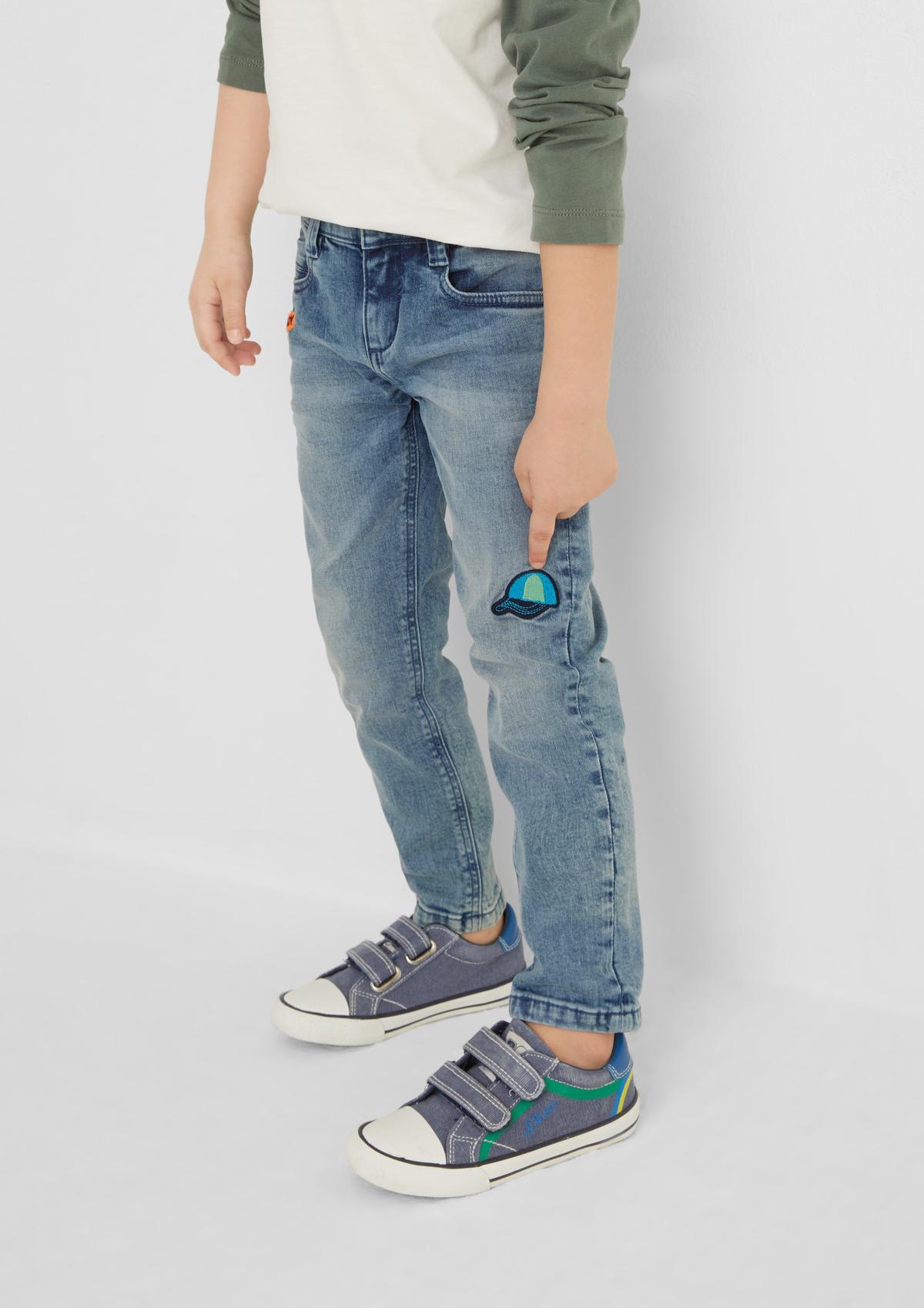 s.Oliver Relaxed: jeans with embroidery