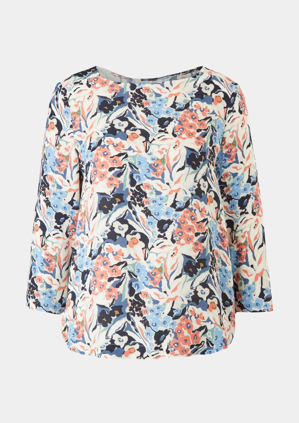 s.Oliver Viscose blouse with an all-over pattern