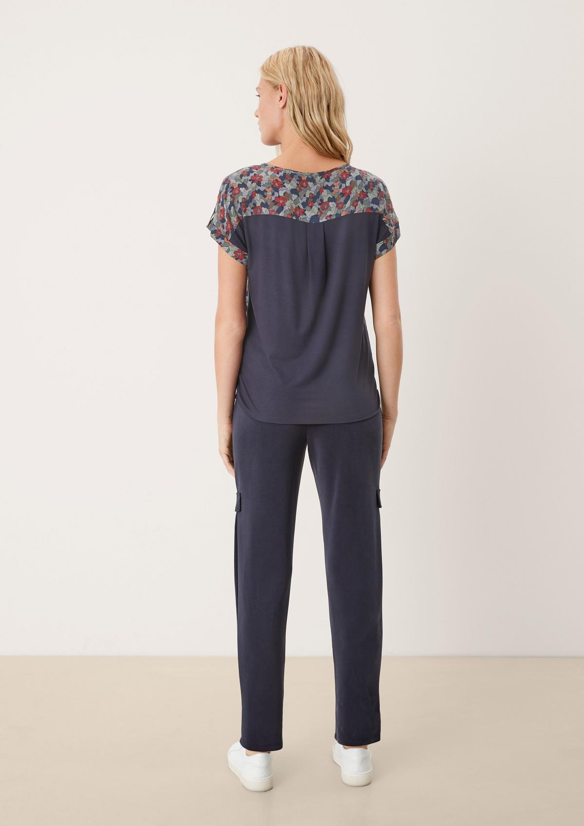 s.Oliver Viscose top with an all-over pattern