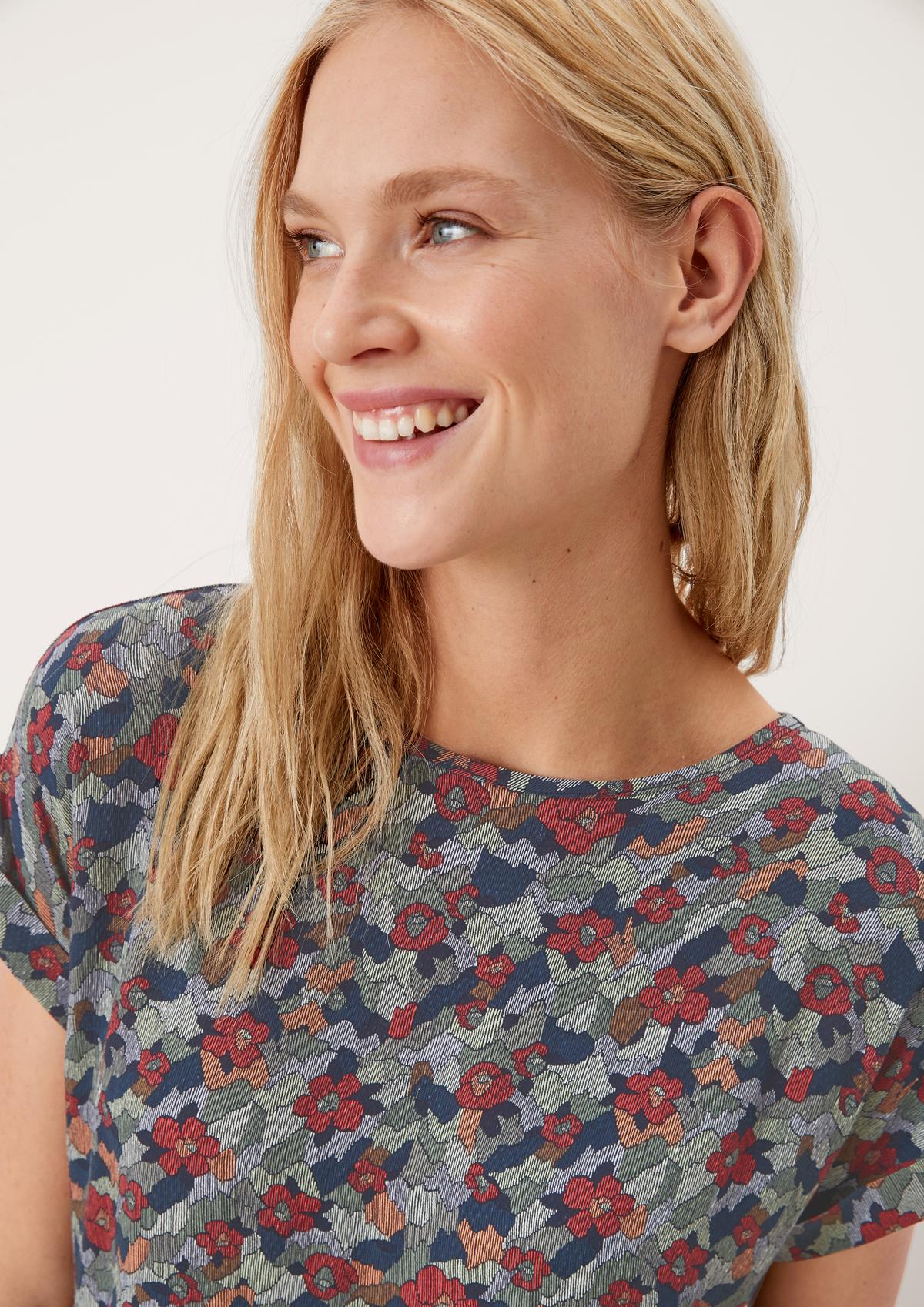 s.Oliver Viscose top with an all-over pattern