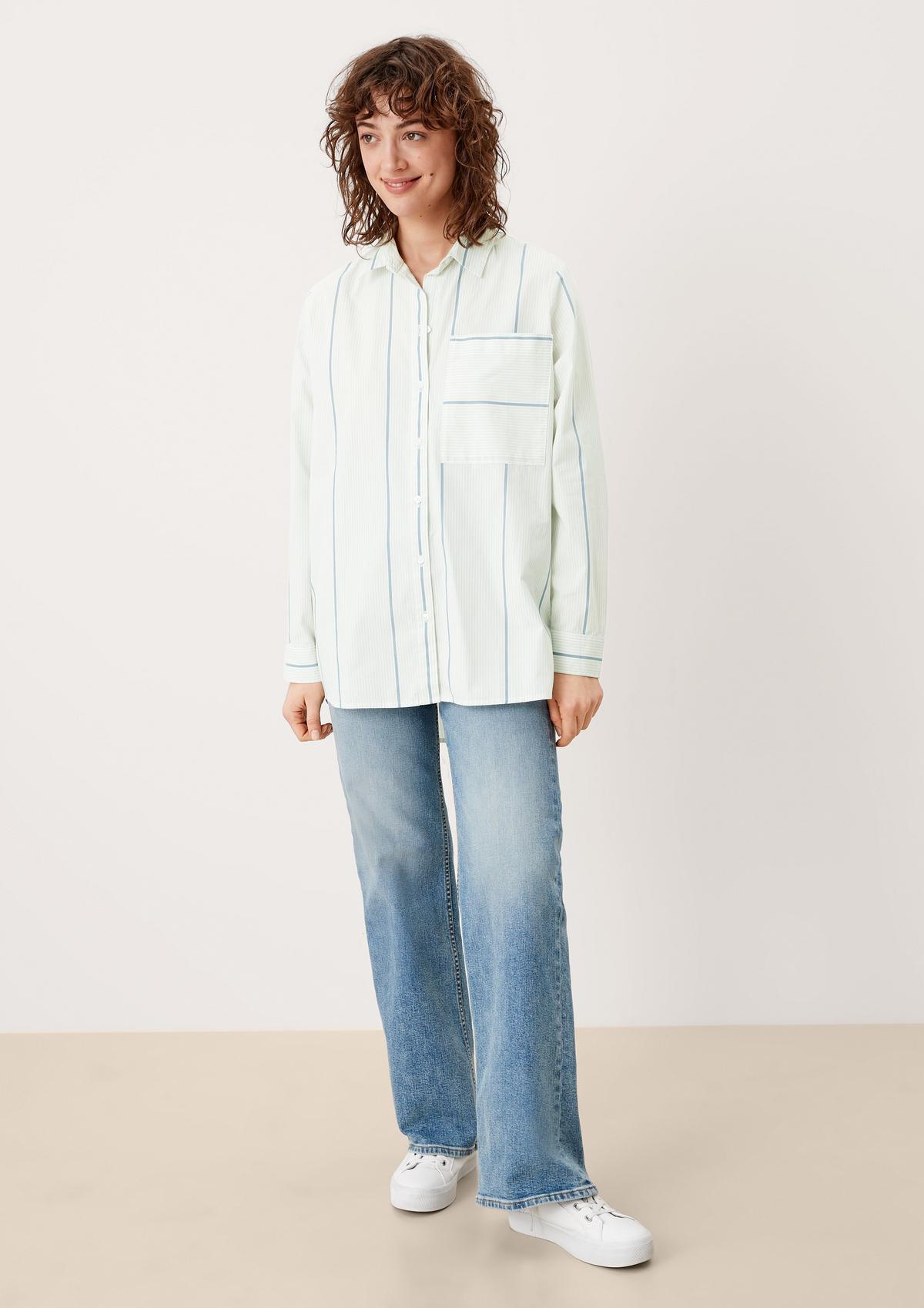 s.Oliver Loose-fitting blouse with stripes