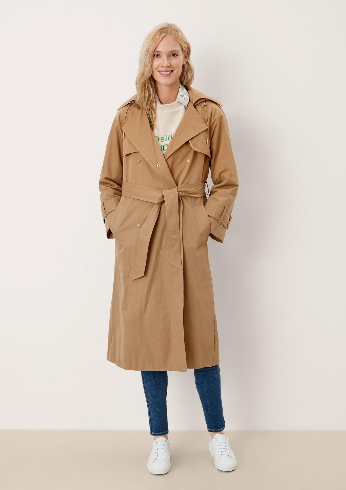 s.Oliver Trench coat with a hood