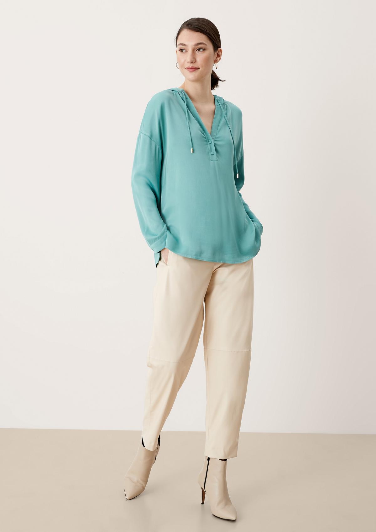 s.Oliver Hooded blouse in satin