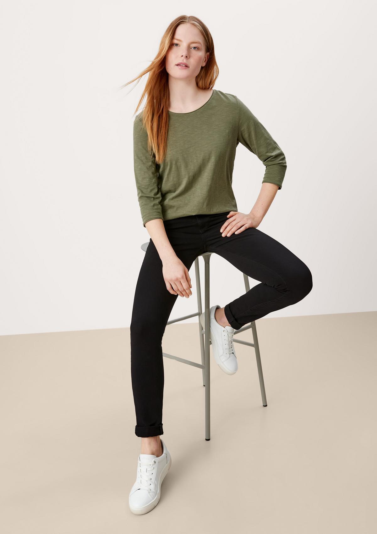 s.Oliver Skinny: Jeans with a high-rise waistband