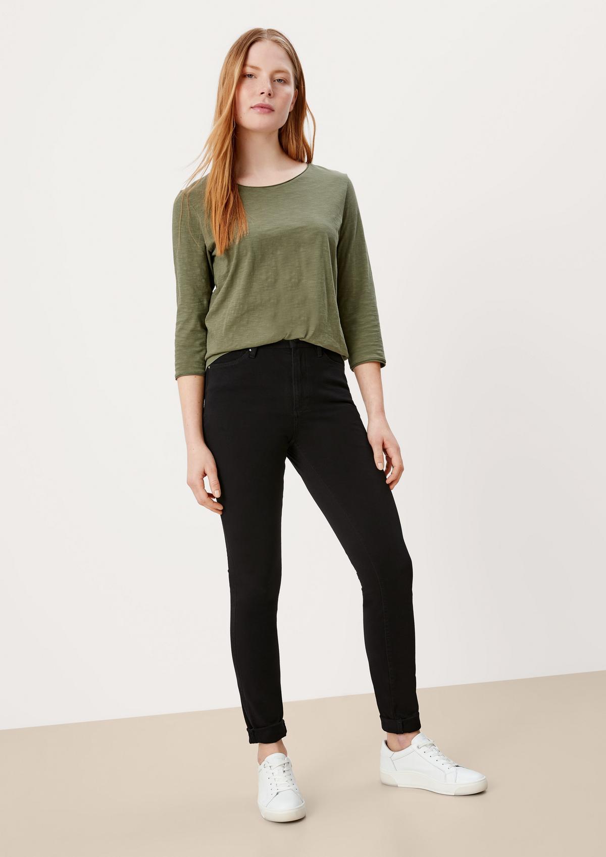 s.Oliver Skinny: Jeans with a high-rise waistband