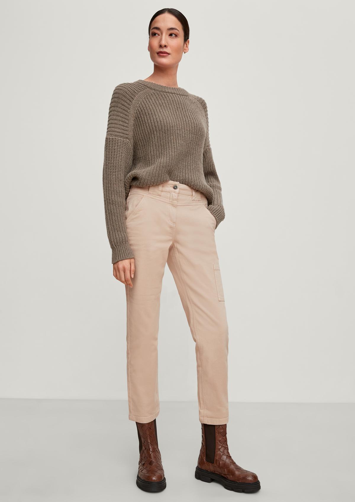 comma Regular fit: Cargo-style twill trousers