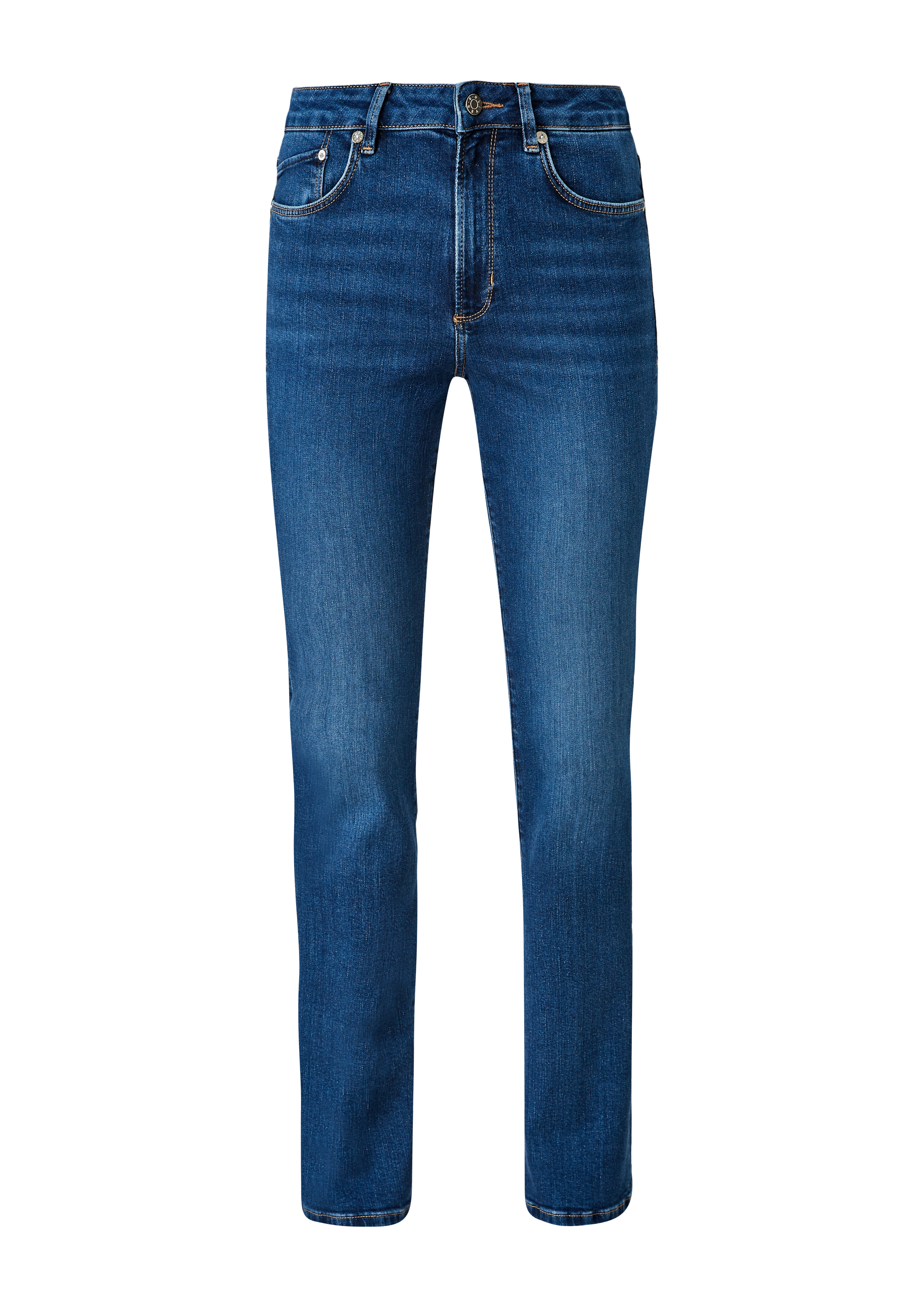 s.Oliver - Jeans Beverly / Slim Fit / Mid Rise / Bootcut Leg, Damen, blau