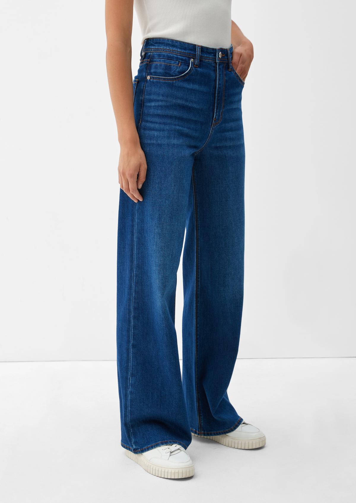 Jeans - Super / Rise Leg Regular Suri High royalblau Wide / Fit /