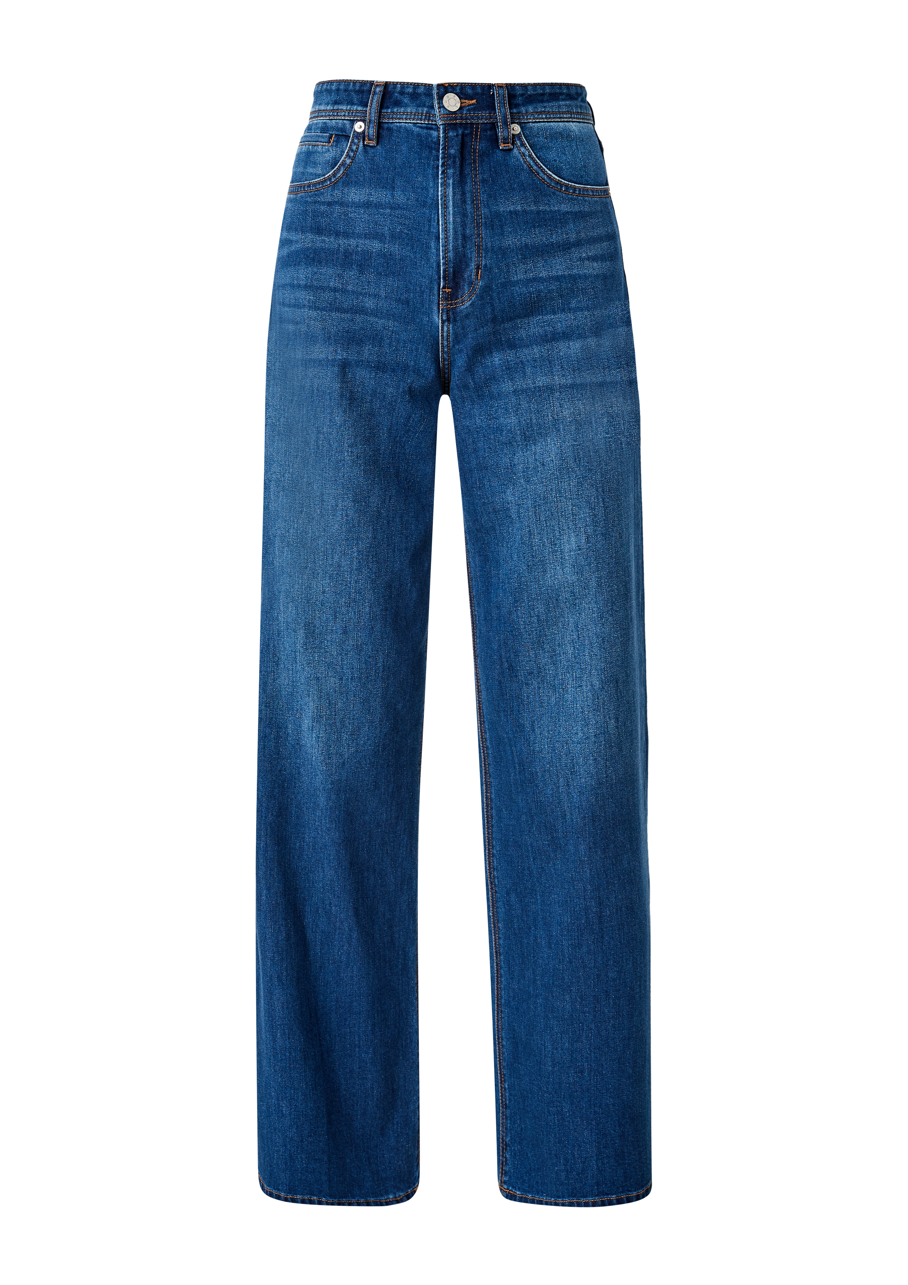 s.Oliver - Jeans Suri / Regular Fit / Super High Rise / Wide Leg, Damen, blau