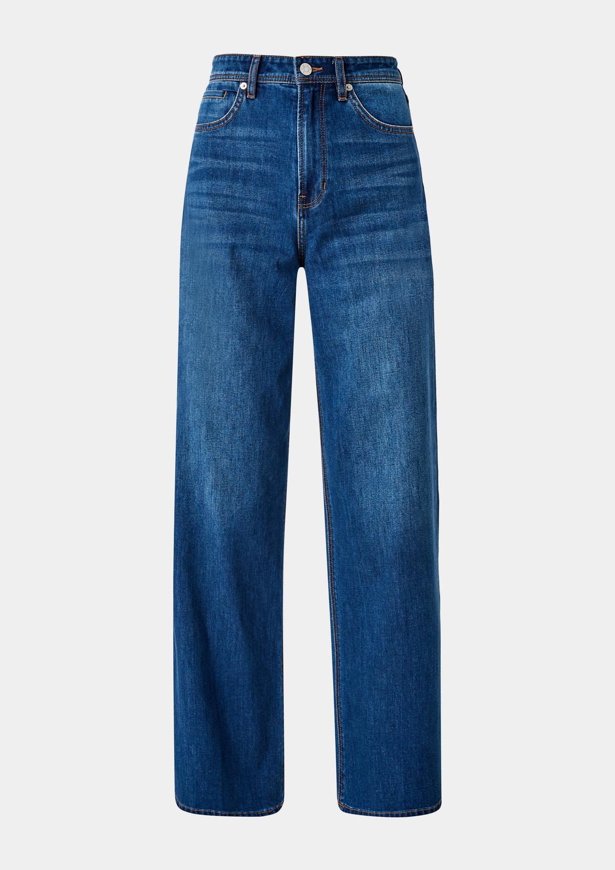 s.Oliver Jeans hlače Suri/kroj Regular Fit/ Super High Rise/široke hlačnice