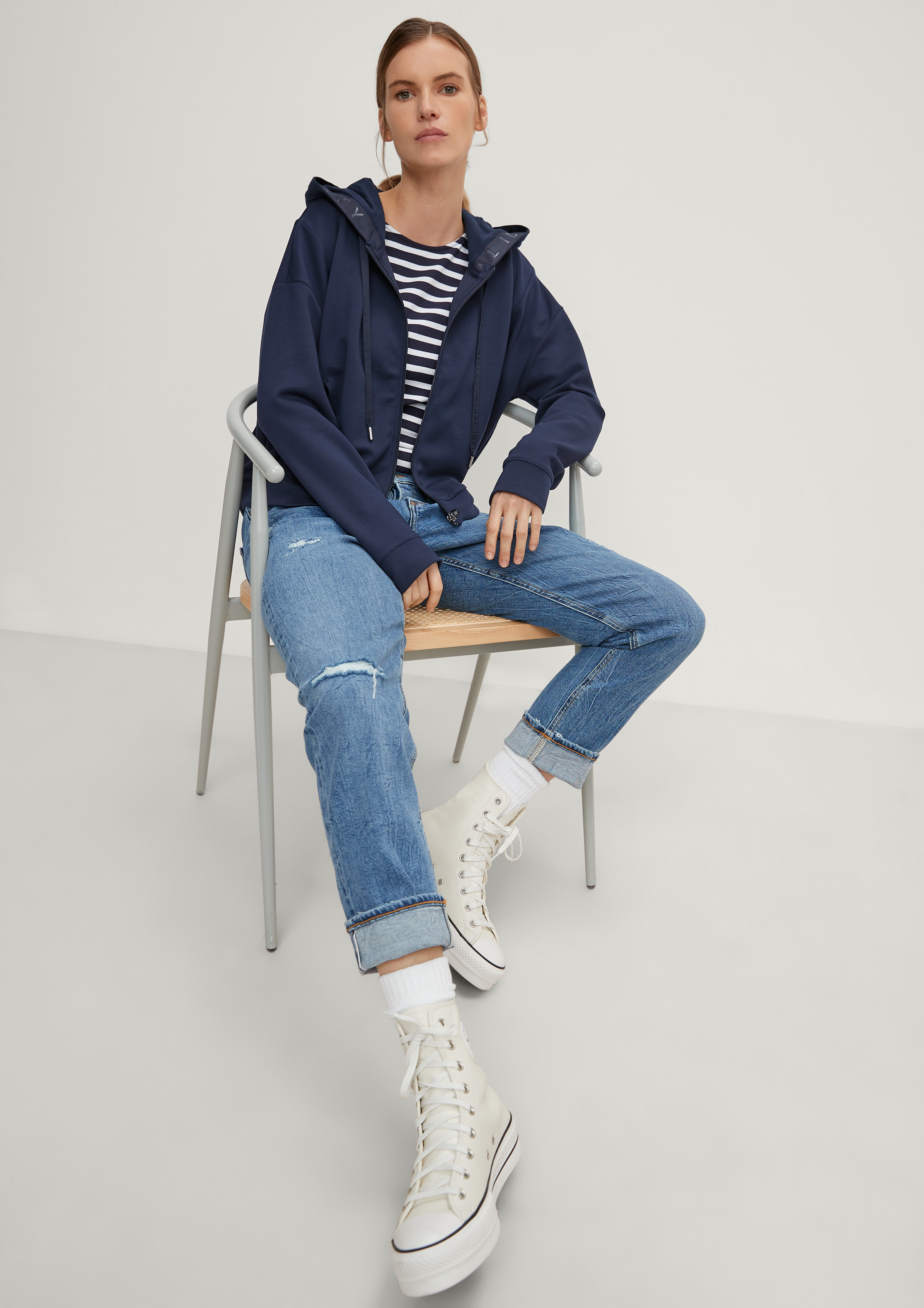 Sweatjacke in 5996 & 8212