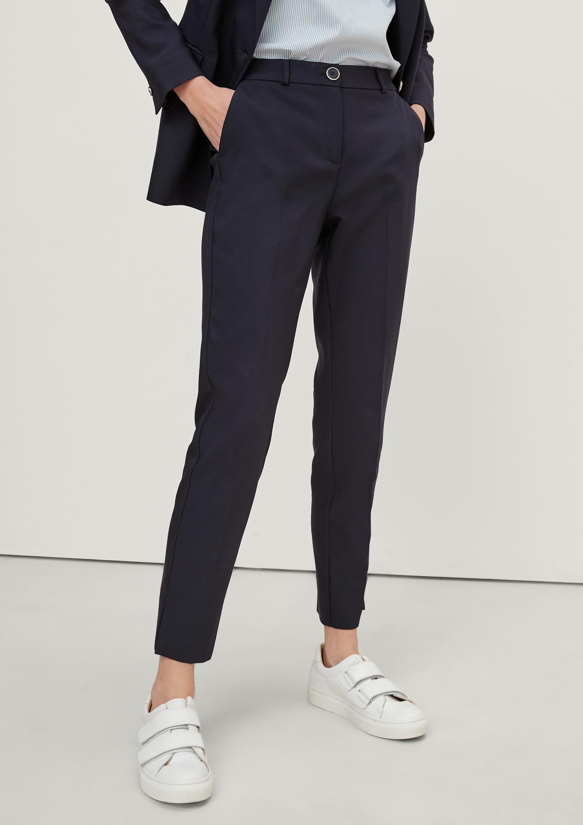 comma Slim fit: 7/8 trousers with tapered leg