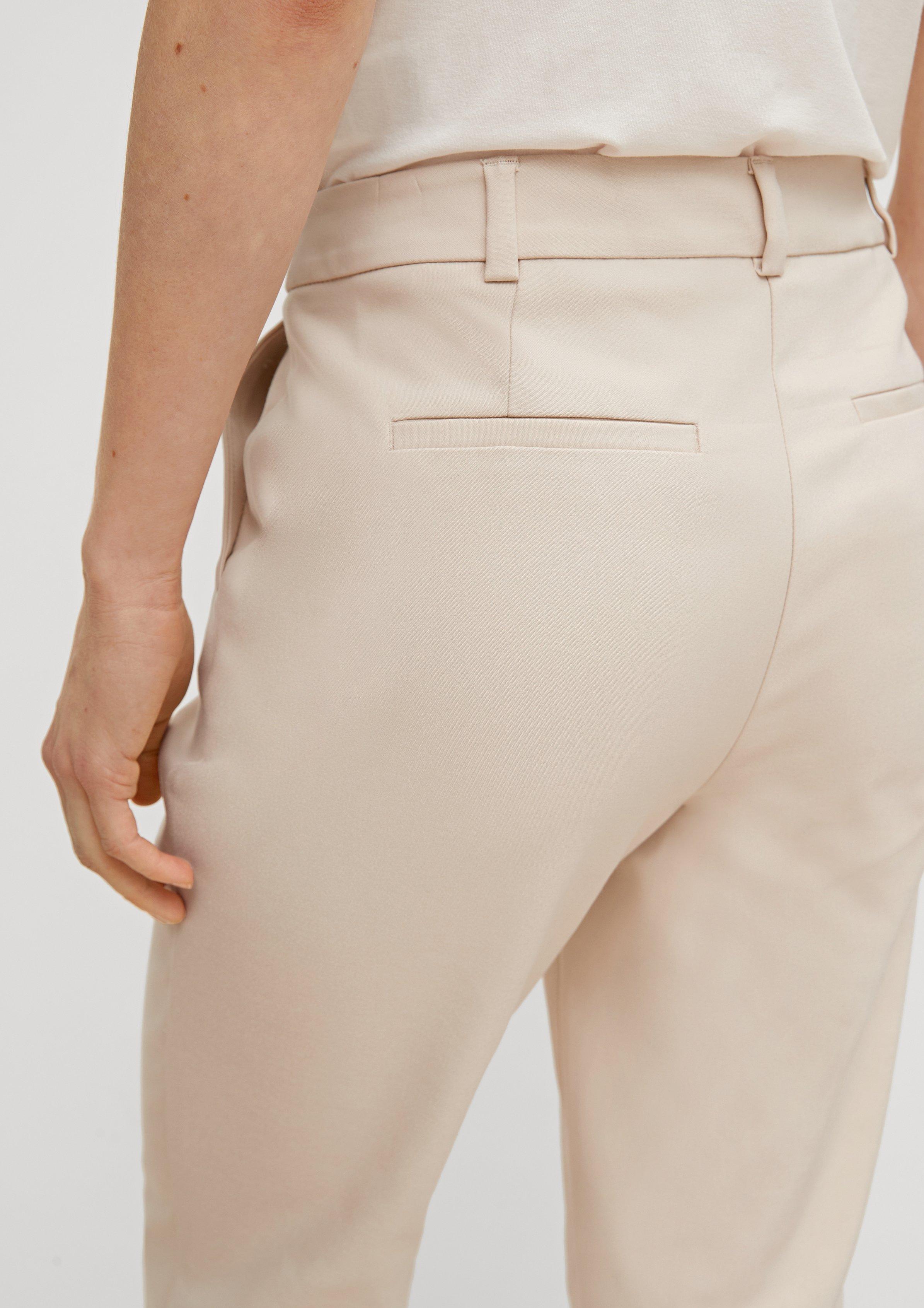 7/8-length slim fit trousers - Beige | SCAYLE