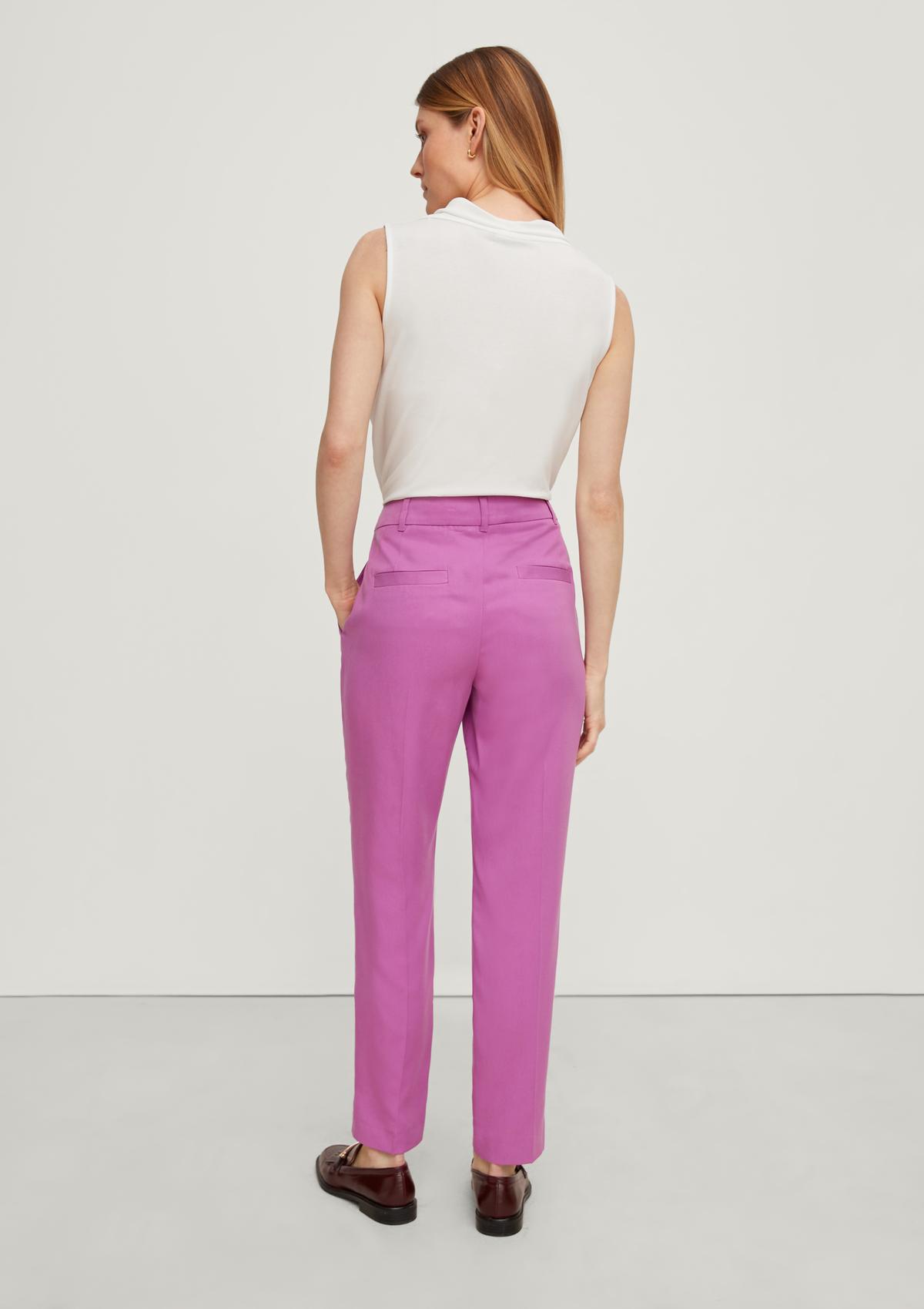 comma Regular fit: 7/8-length lyocell trousers